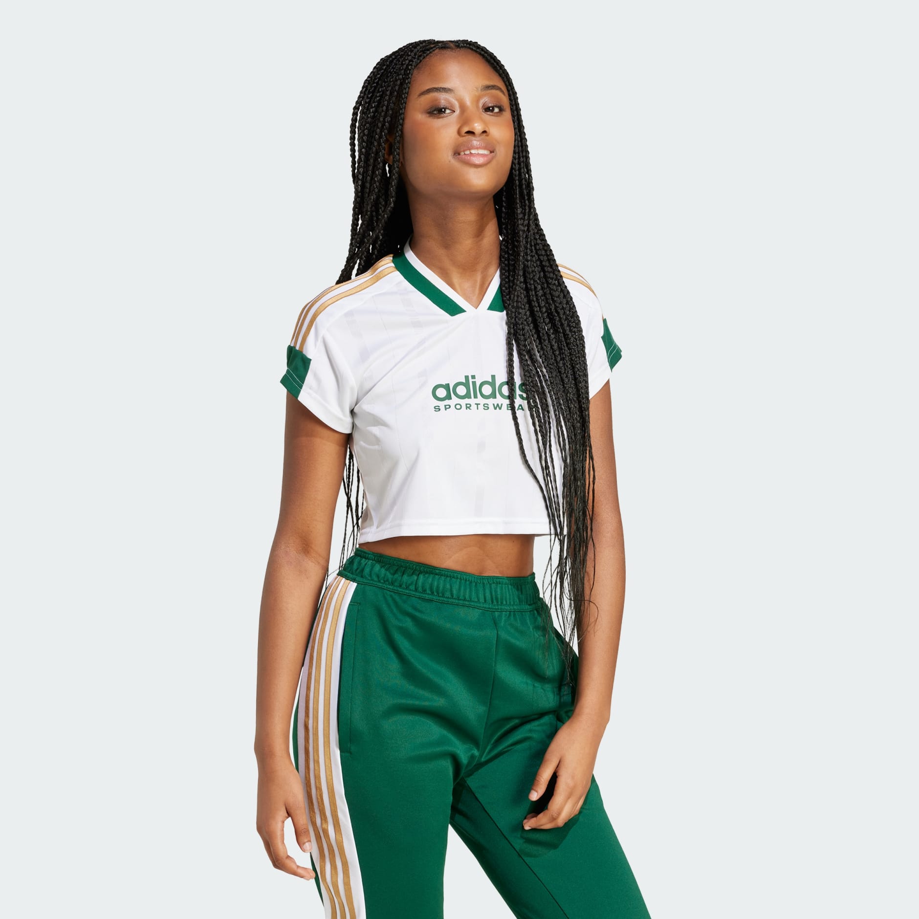 Camiseta crop top adidas on sale