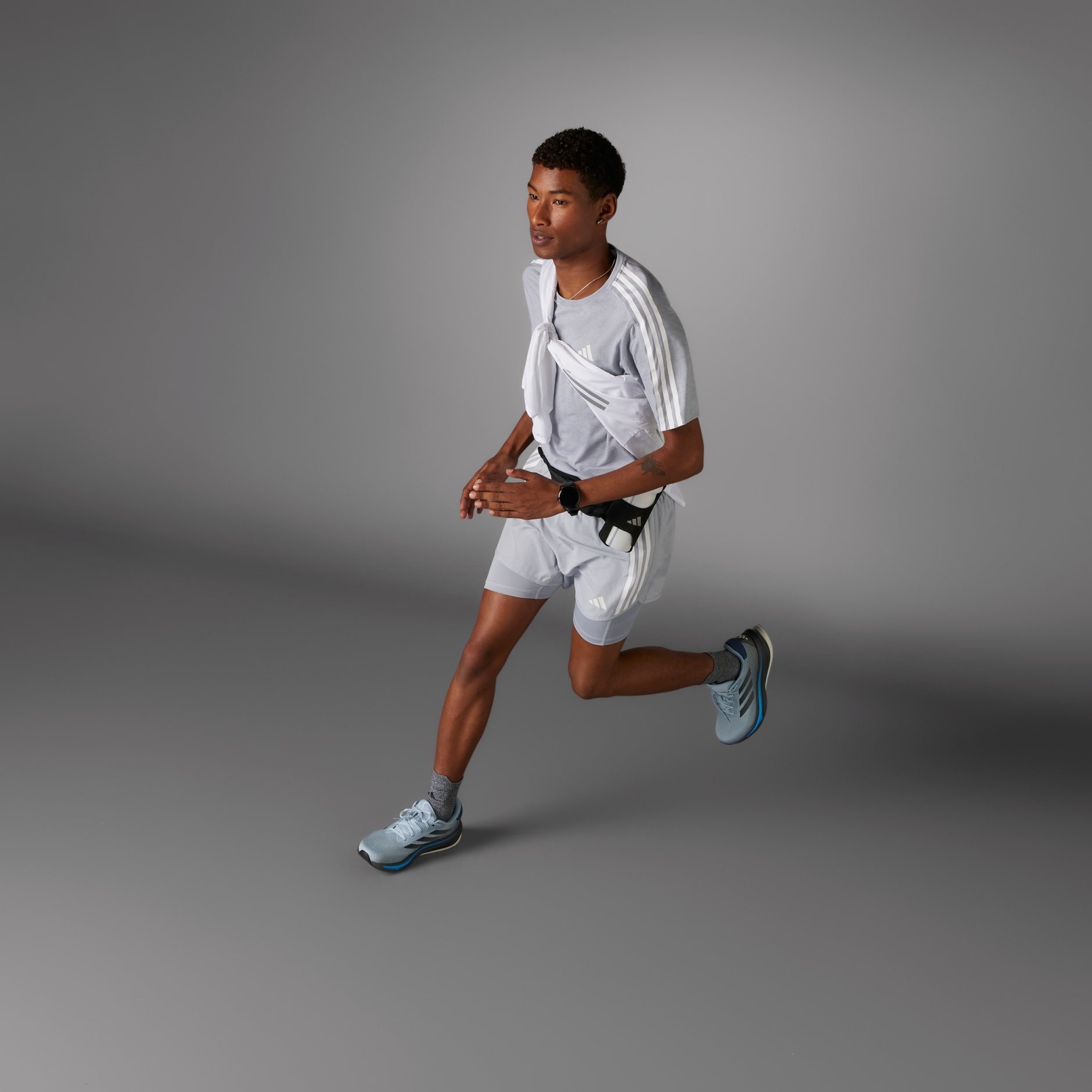 Own the Run 3-Stripes 2-in-1 Shorts