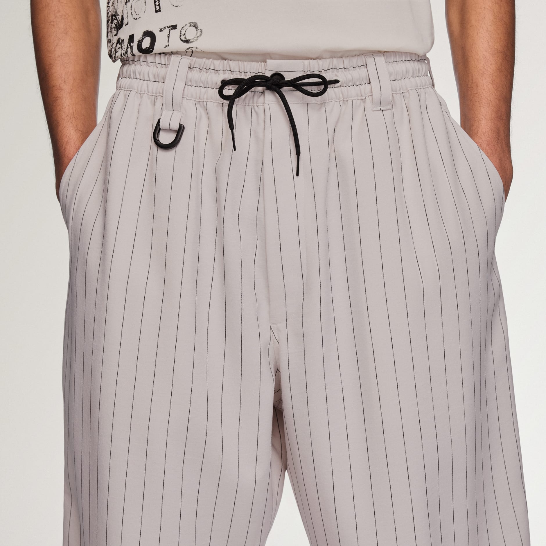 Y-3 SPORT UNIFORM PINSTRIPE TRACK PANTS
