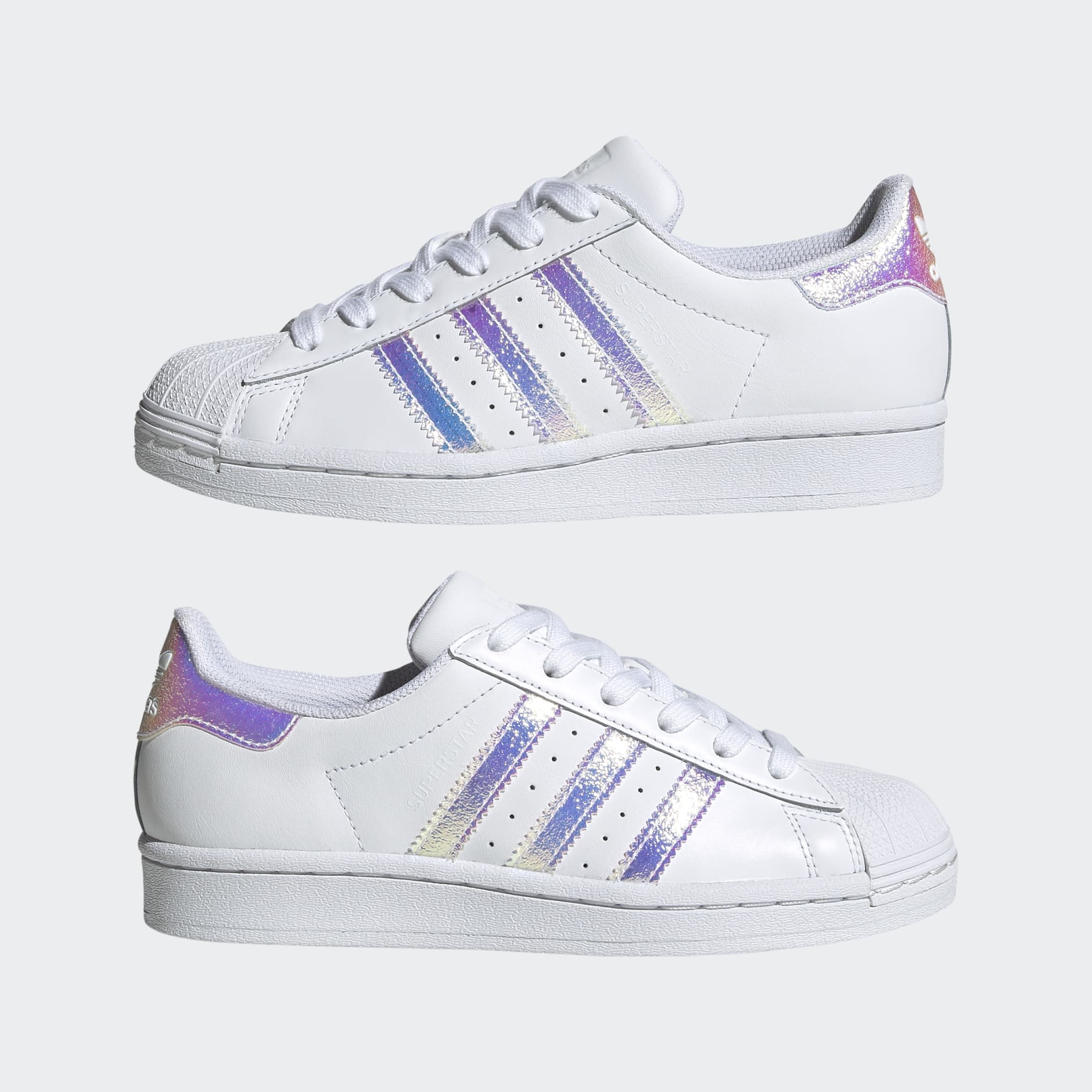 Adidas originals superstar hologram blanc/argent best sale