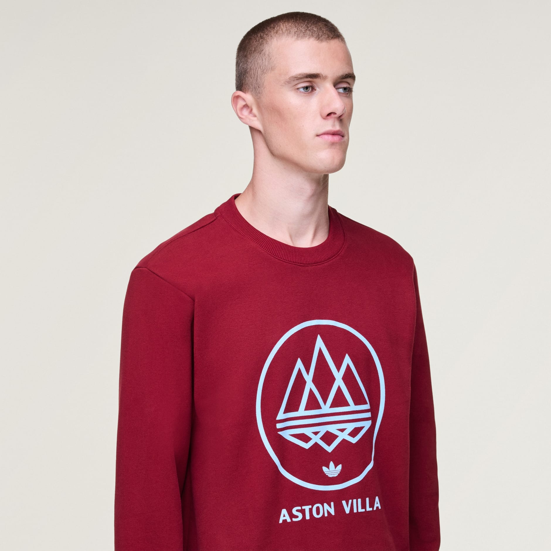 Hanorac Aston Villa SPZL F.C. cu guler rotund