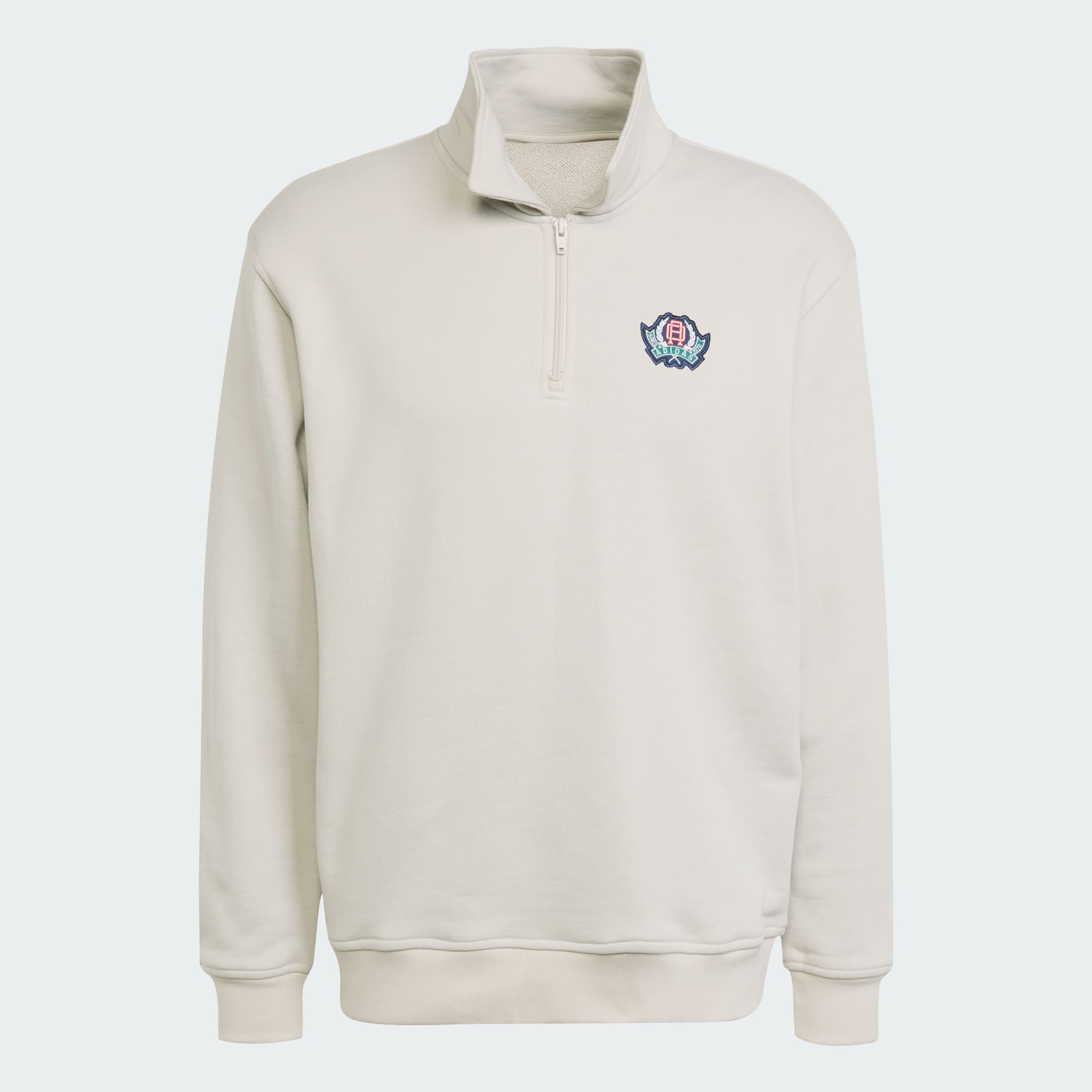 Haut &agrave; demi-zip ample Varsity