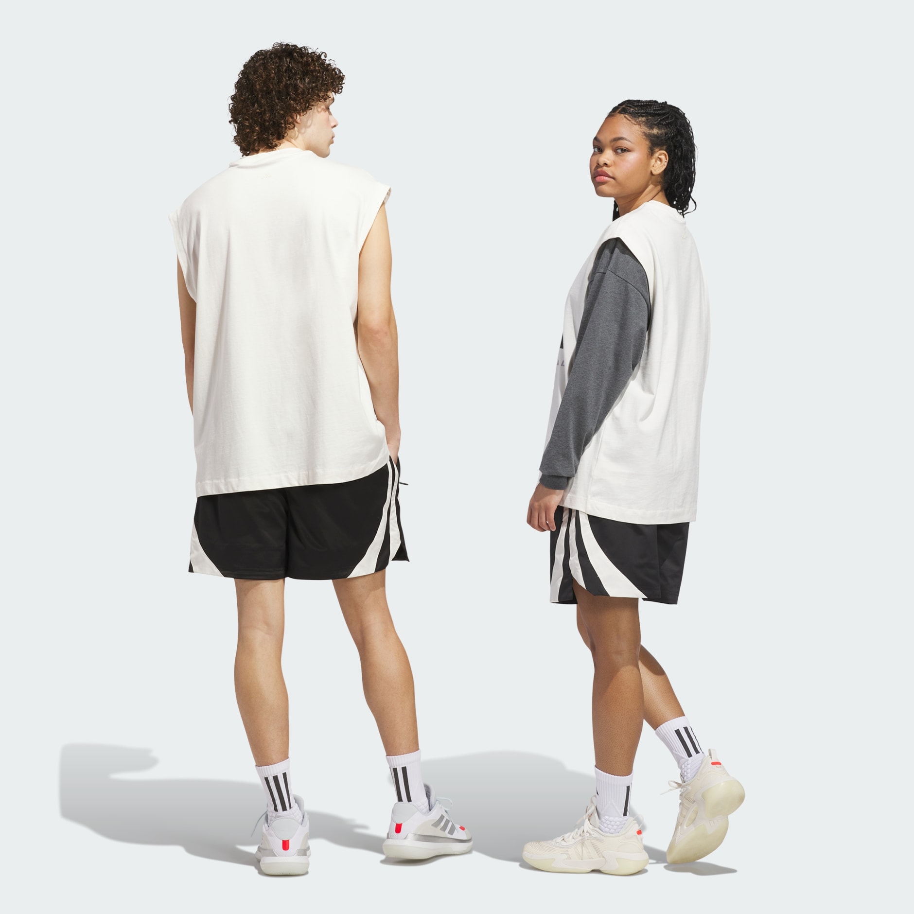 شورت adidas Basketball Woven 3-Stripes (للجنسين)