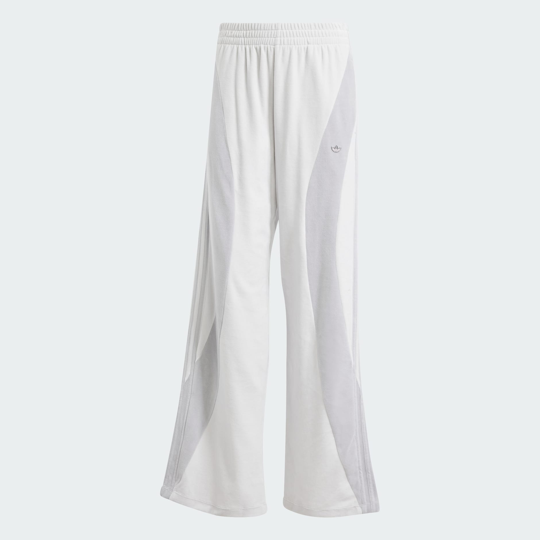 Clothing - High Waist Velour Pants - Grey