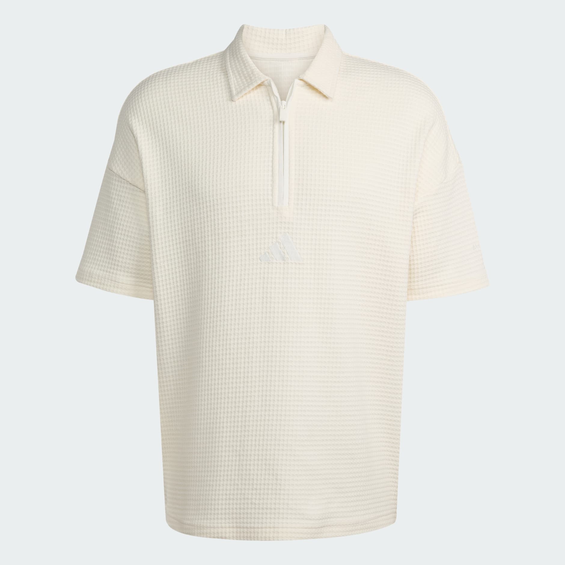 adidas WAFFLE SHORT SLEEVE POLO XXL ホワイト adidas Originals Waffle short sleeve polo shirt in wonder