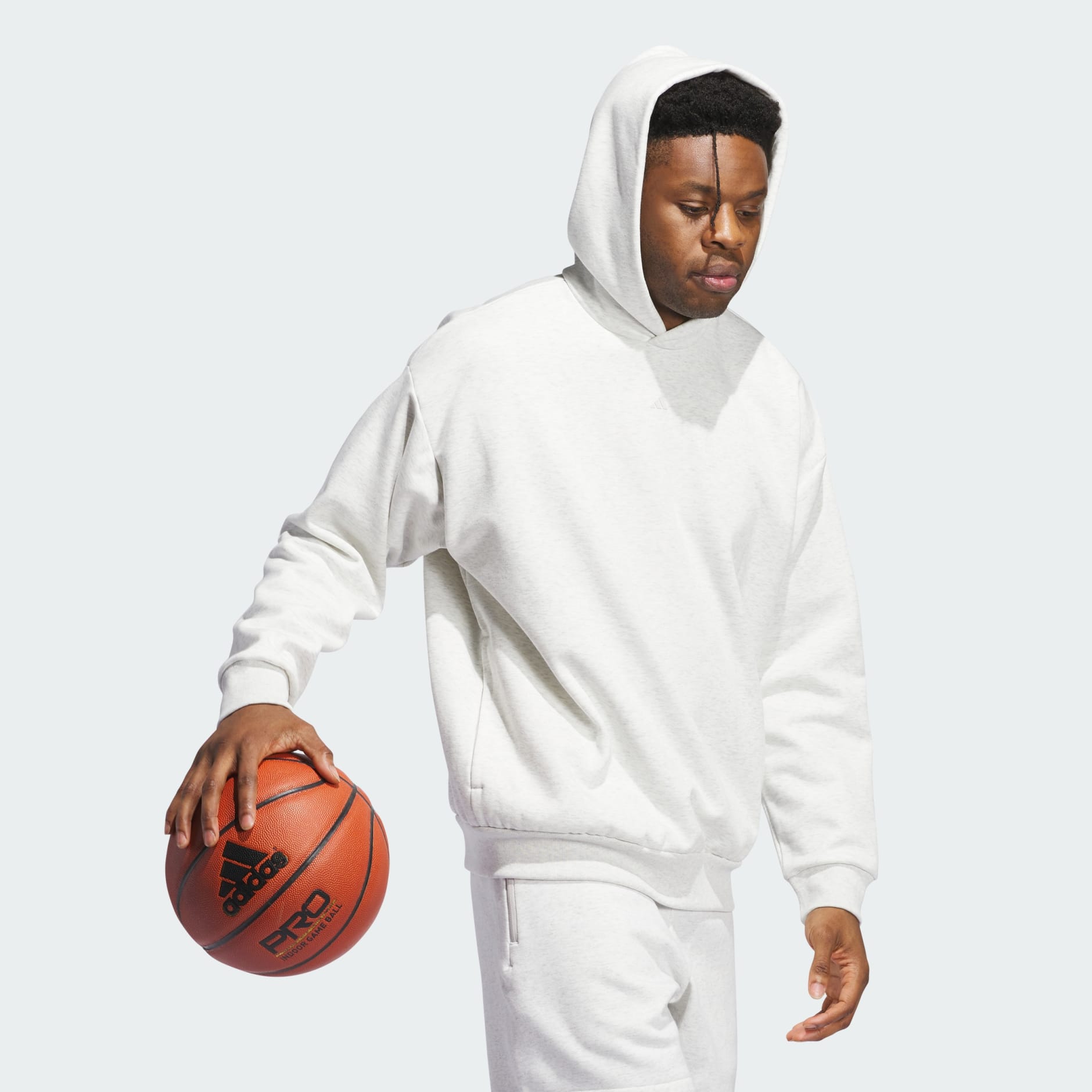 スウェット・トレーナー adidas Basketball hoodie IZ4912 IZ4912 Clothing - adidas Basketball Hoodie - Grey | adidas Israel