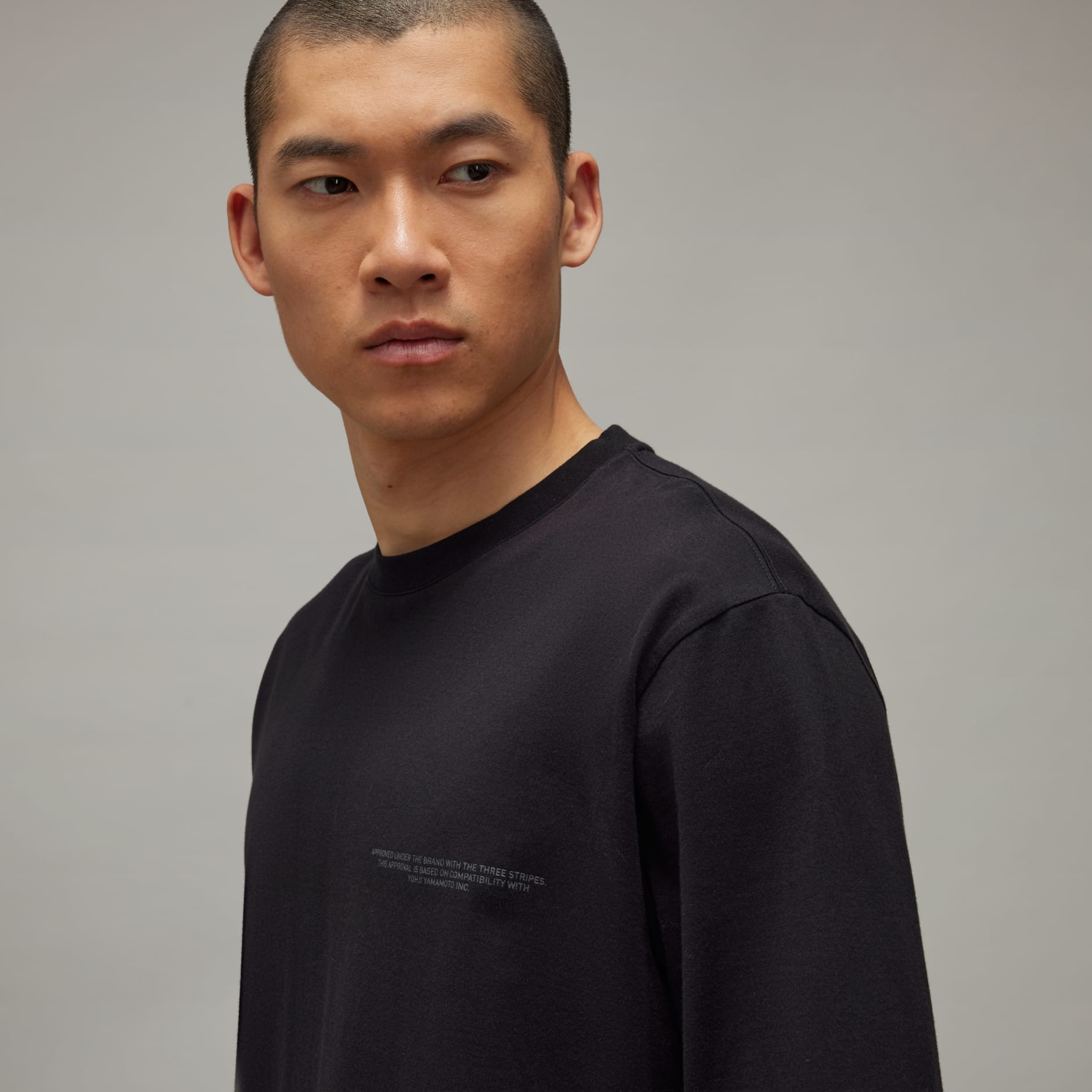 All products - Y-3 Logo Long Sleeve Tee - Black | adidas South Africa