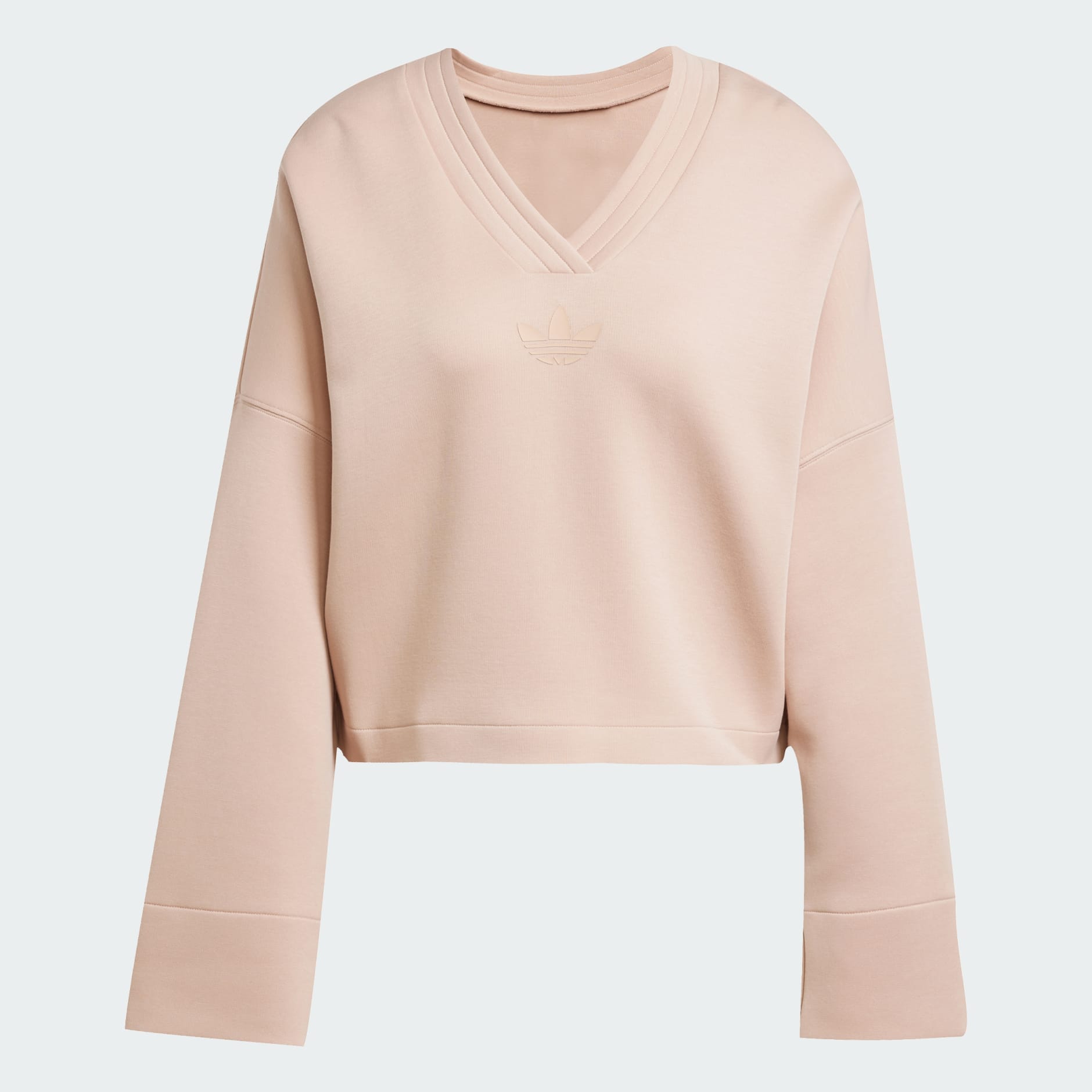 Deep V-Neck Sweatshirt