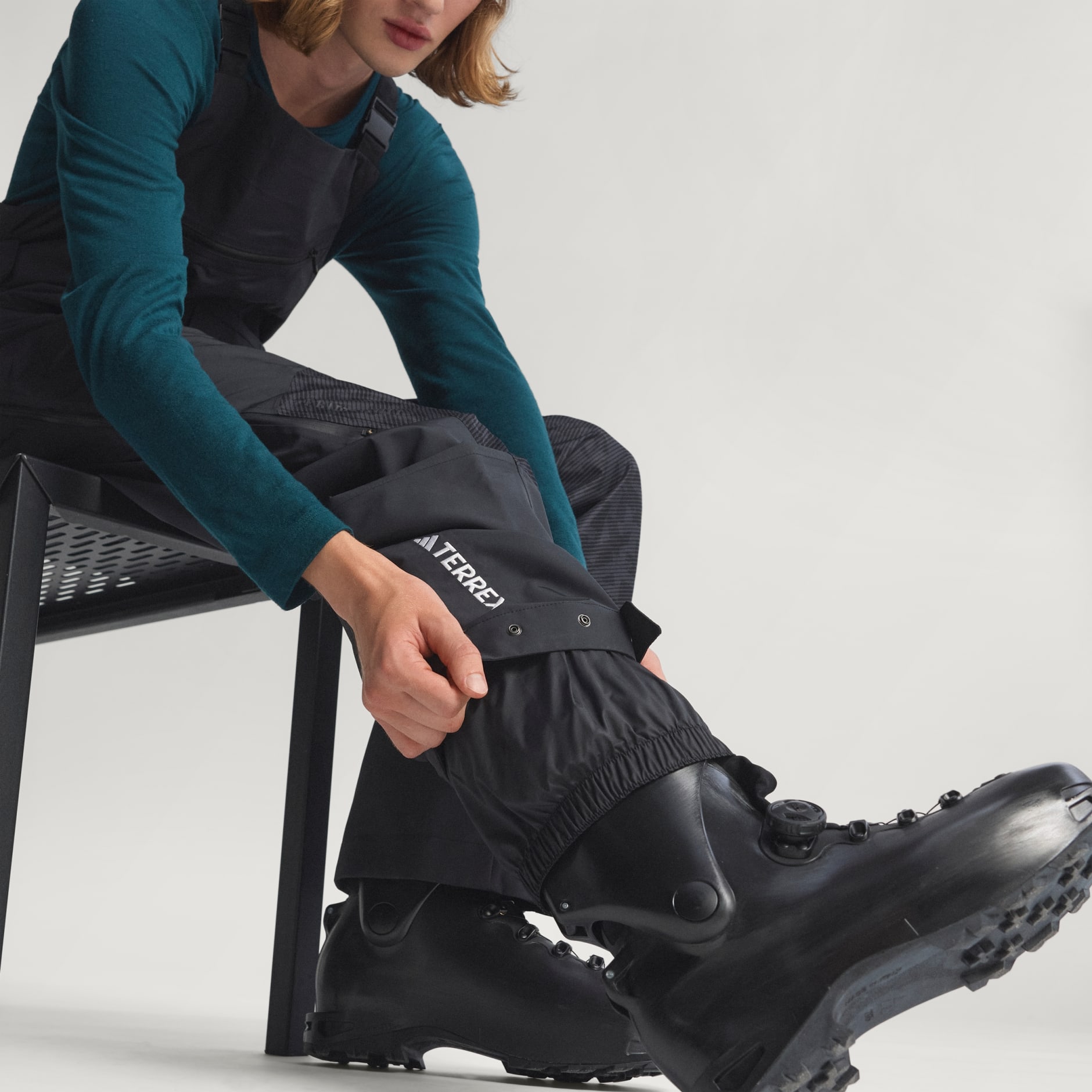 Pantaloni Cu Bretele Terrex Xperior Hybrid PRIMEKNIT CLIMAPROOF+