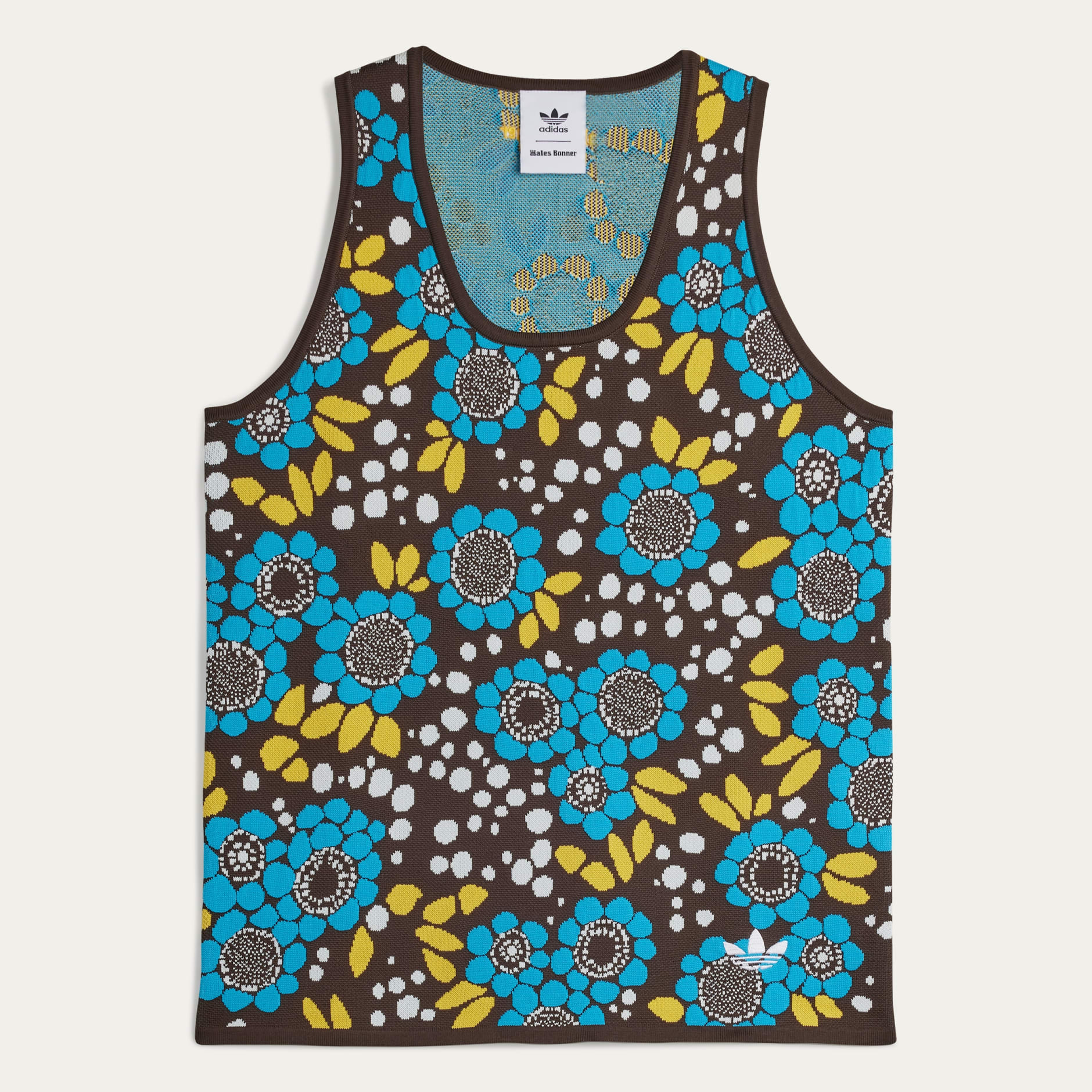 CLOTHING - Wales Bonner Knit Floral Vest - Blue | adidas Bahrain
