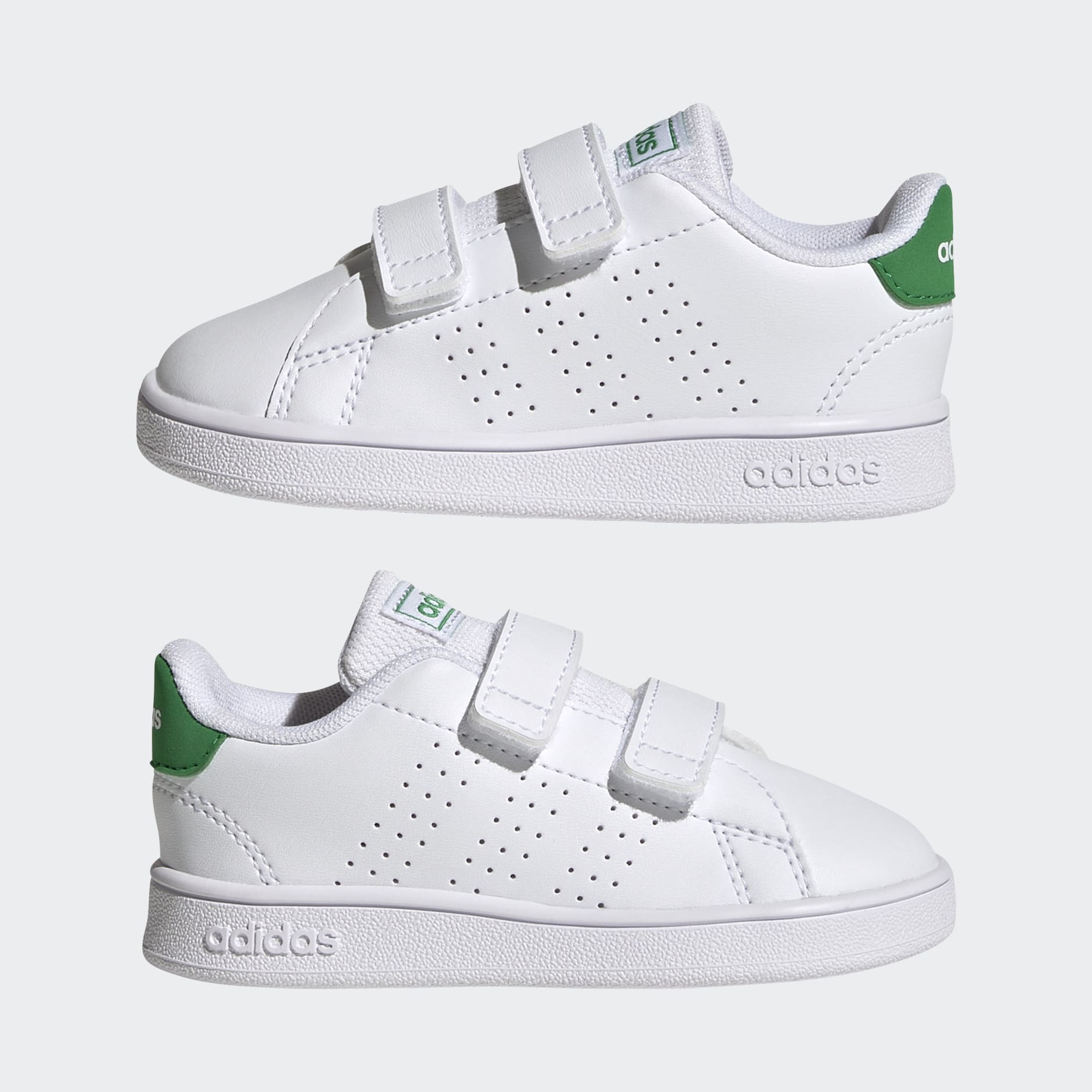 Hook-and-Loop Court Shoes - White adidas Two LK Advantage adidas Lifestyle |