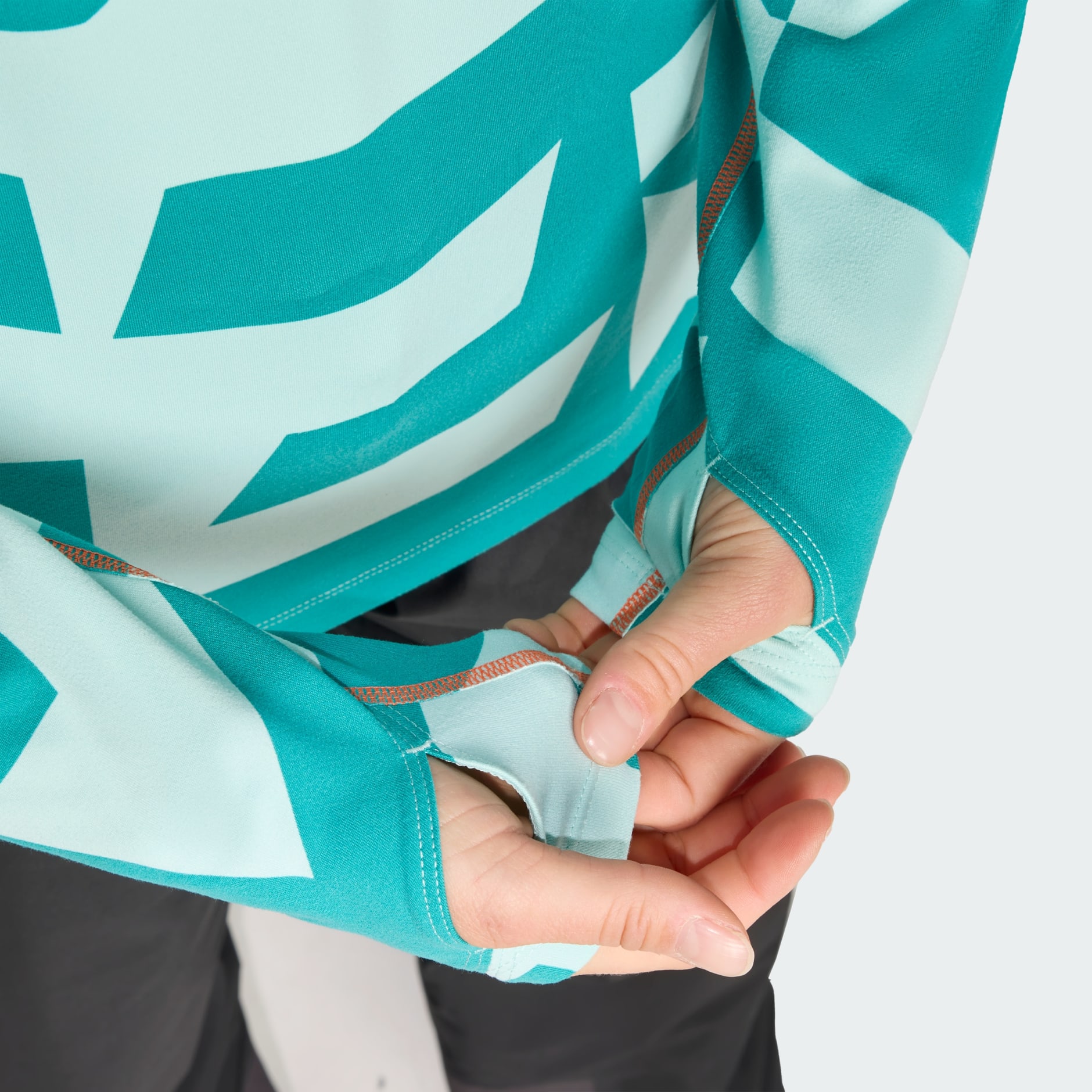 CLOTHING - Multi Synthetic Base Layer Long Sleeve - Turquoise