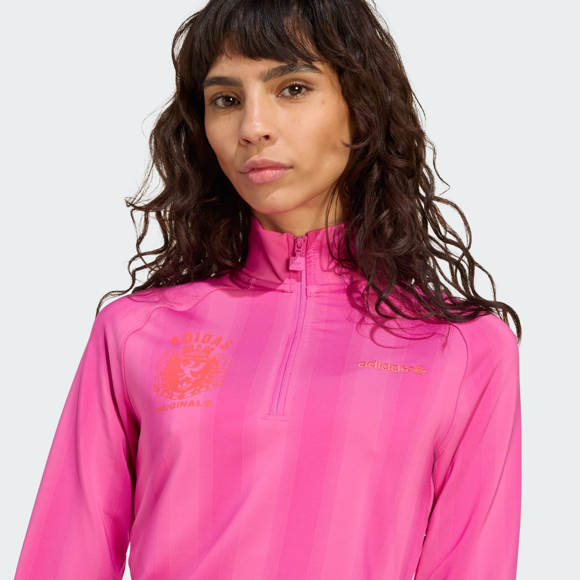 Bluză cu fermoar scurt, cu imprimeu de fotbal și m&acirc;necă lungă