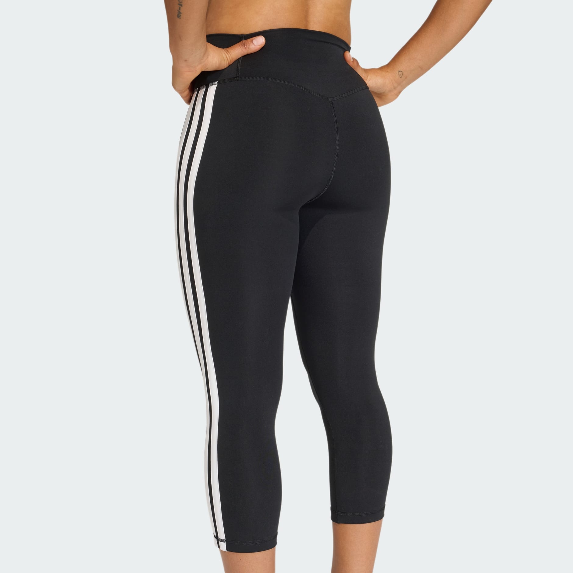 Tajice Optime Essentials Workout 3-Stripes 3/4