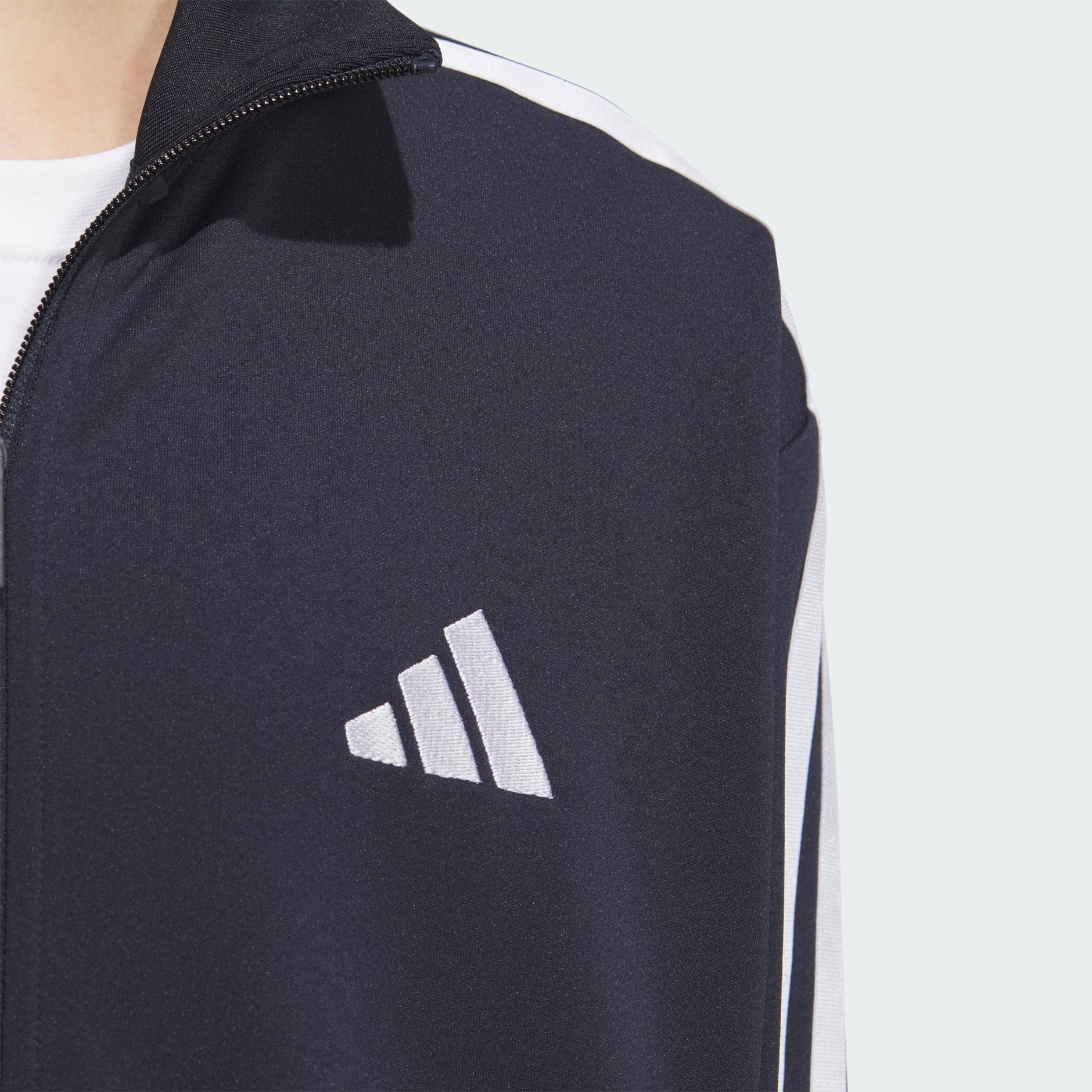 ★adidas★3S Regular Fit Double Knit Track Jacket★人気★ Adidas 3S Regular Fit Double Knit Track Jacket (JV6979) Full
