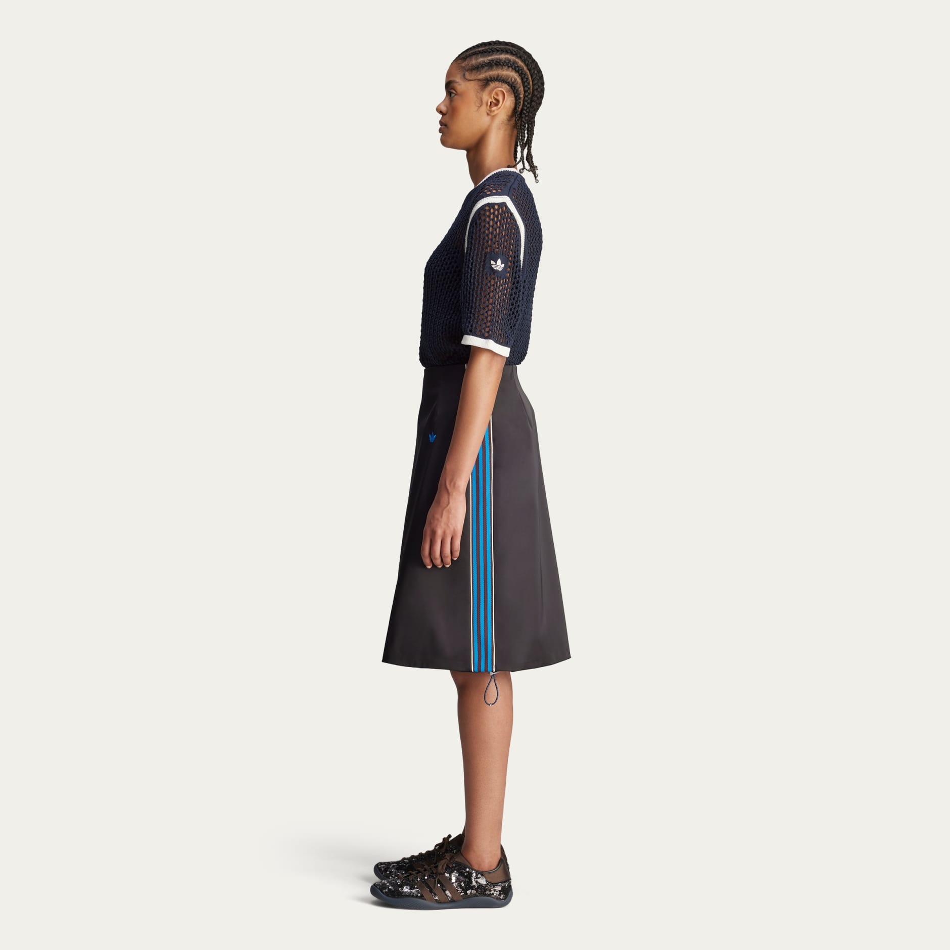 スカート adidas x Wales Bonner Satin Skirt Wales Bonner Satin Skirt - Black | adidas Hong Kong