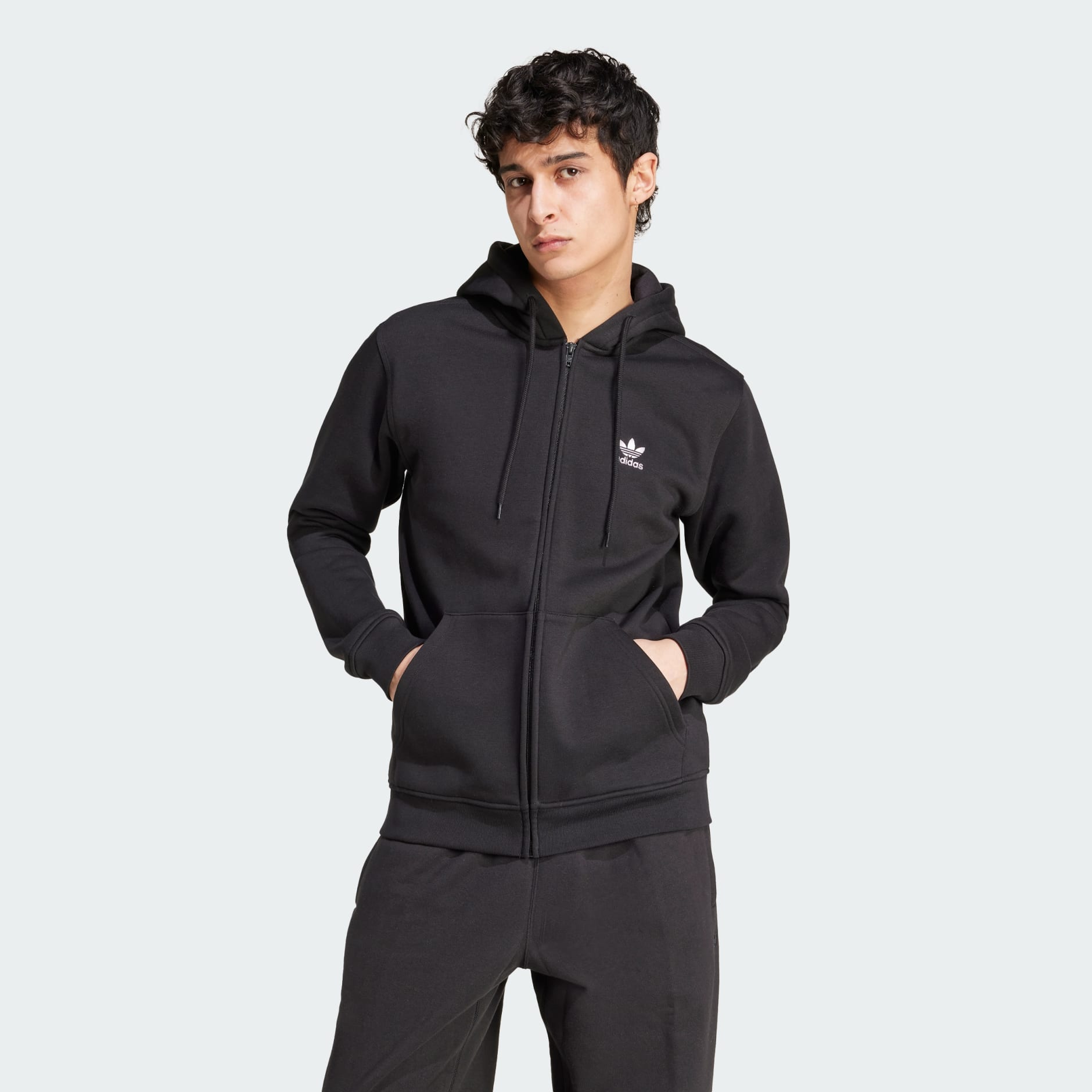 Trefoil Essentials Full-Zip Hoodie