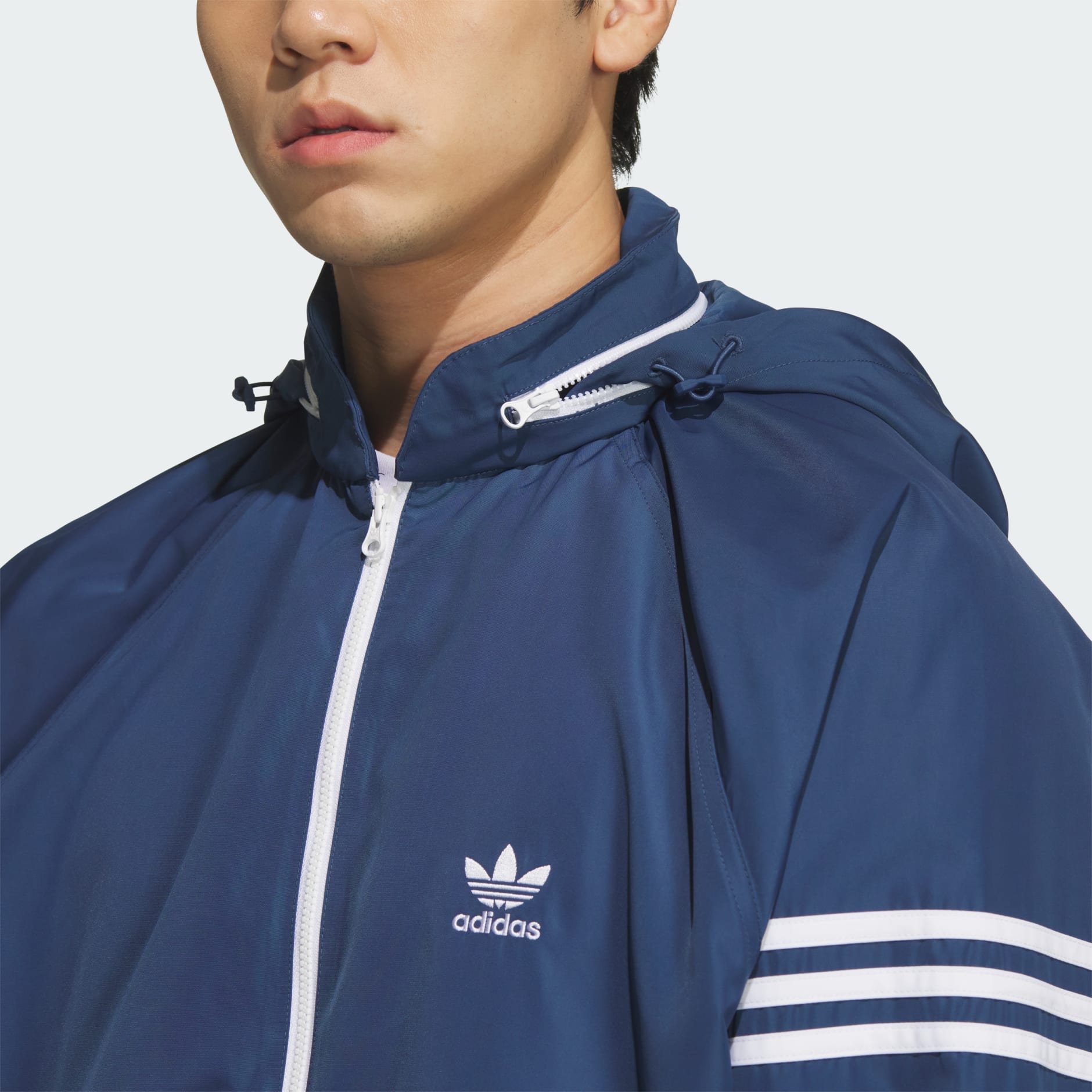 adidas ブルーダブルブレストジャケット Clothing - ADS200 3 Windbreaker - Blue | adidas Oman