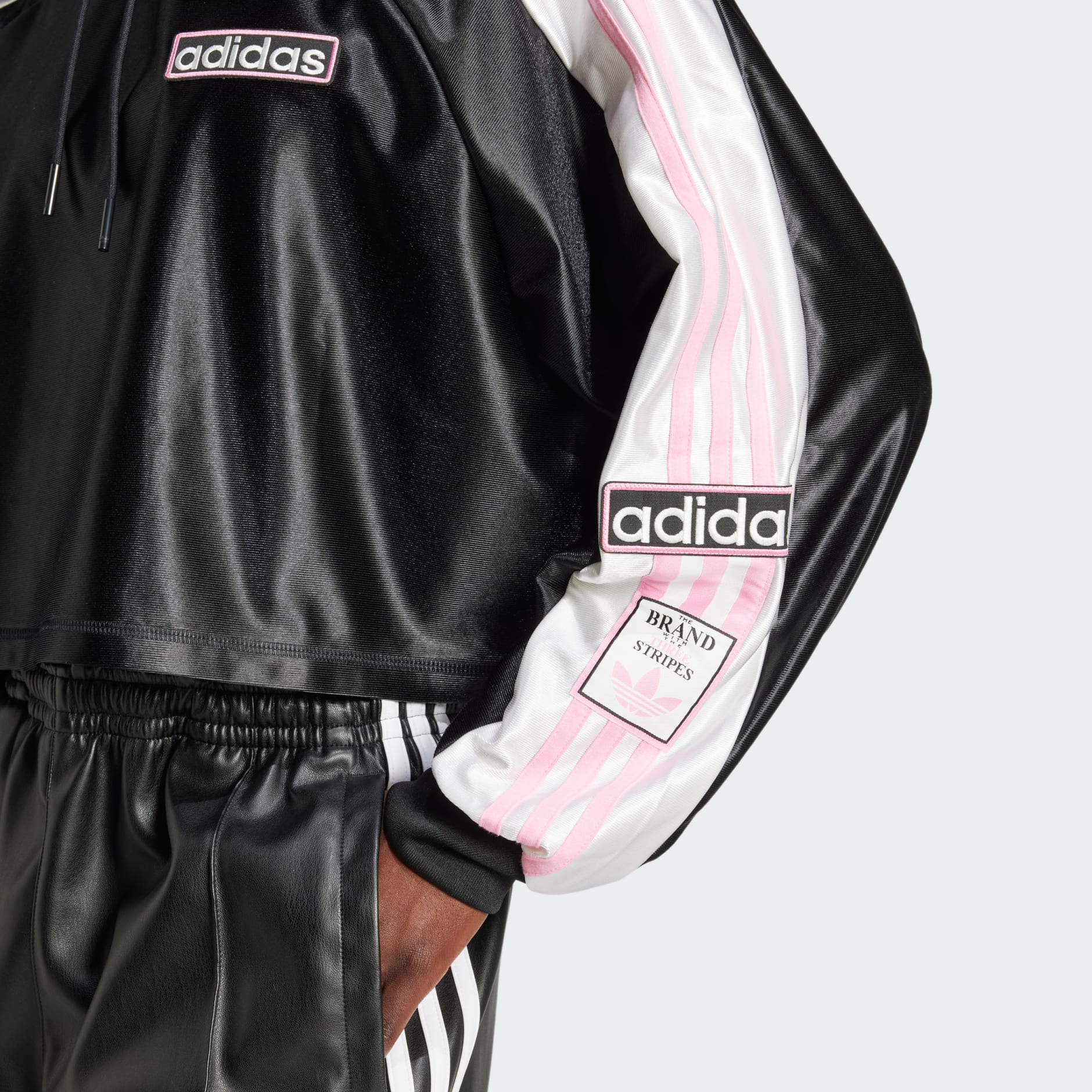 Adidas adibreak cropped sweatshirt best sale