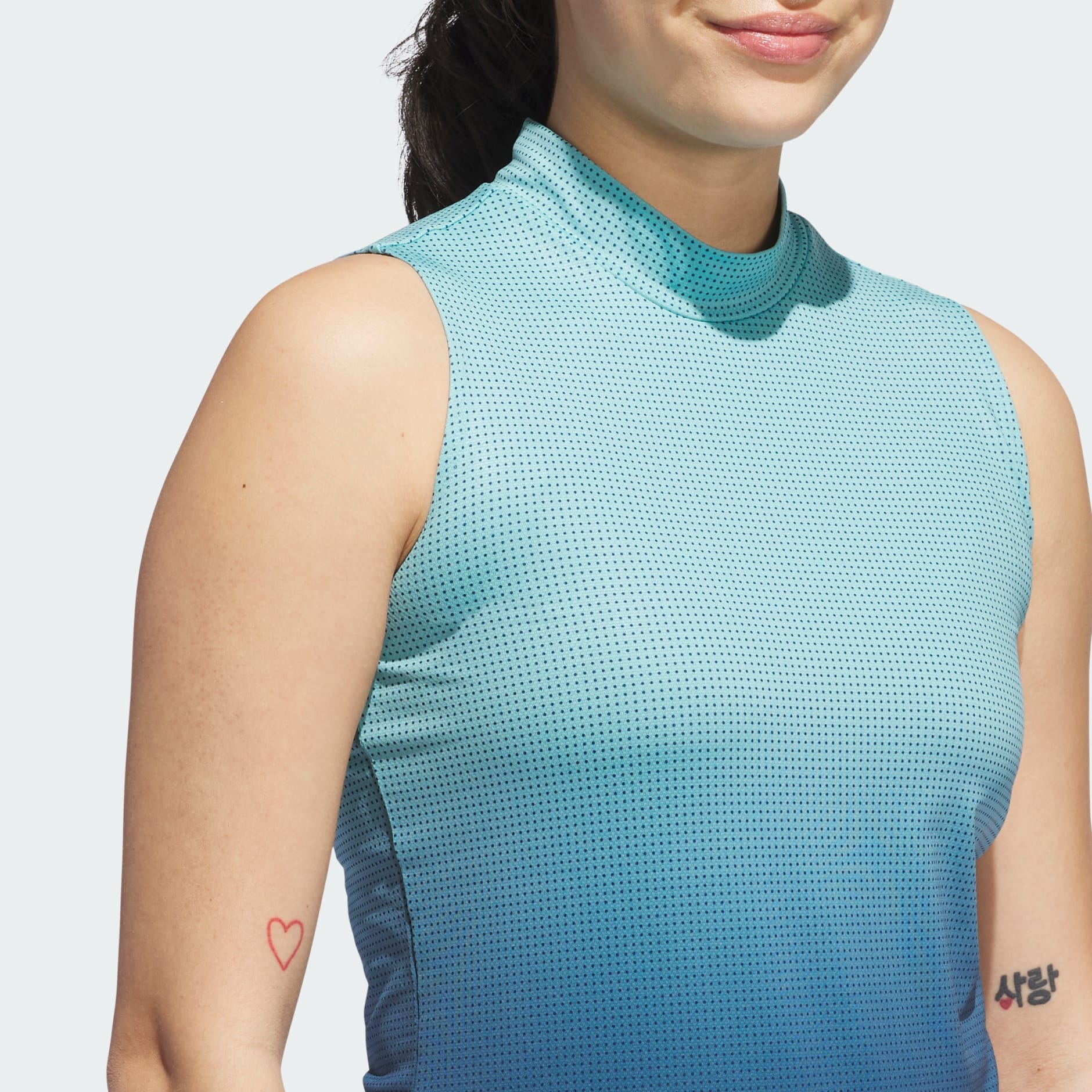 Top Ultimate365 Gradient Fără M&acirc;neci cu Guler Fals