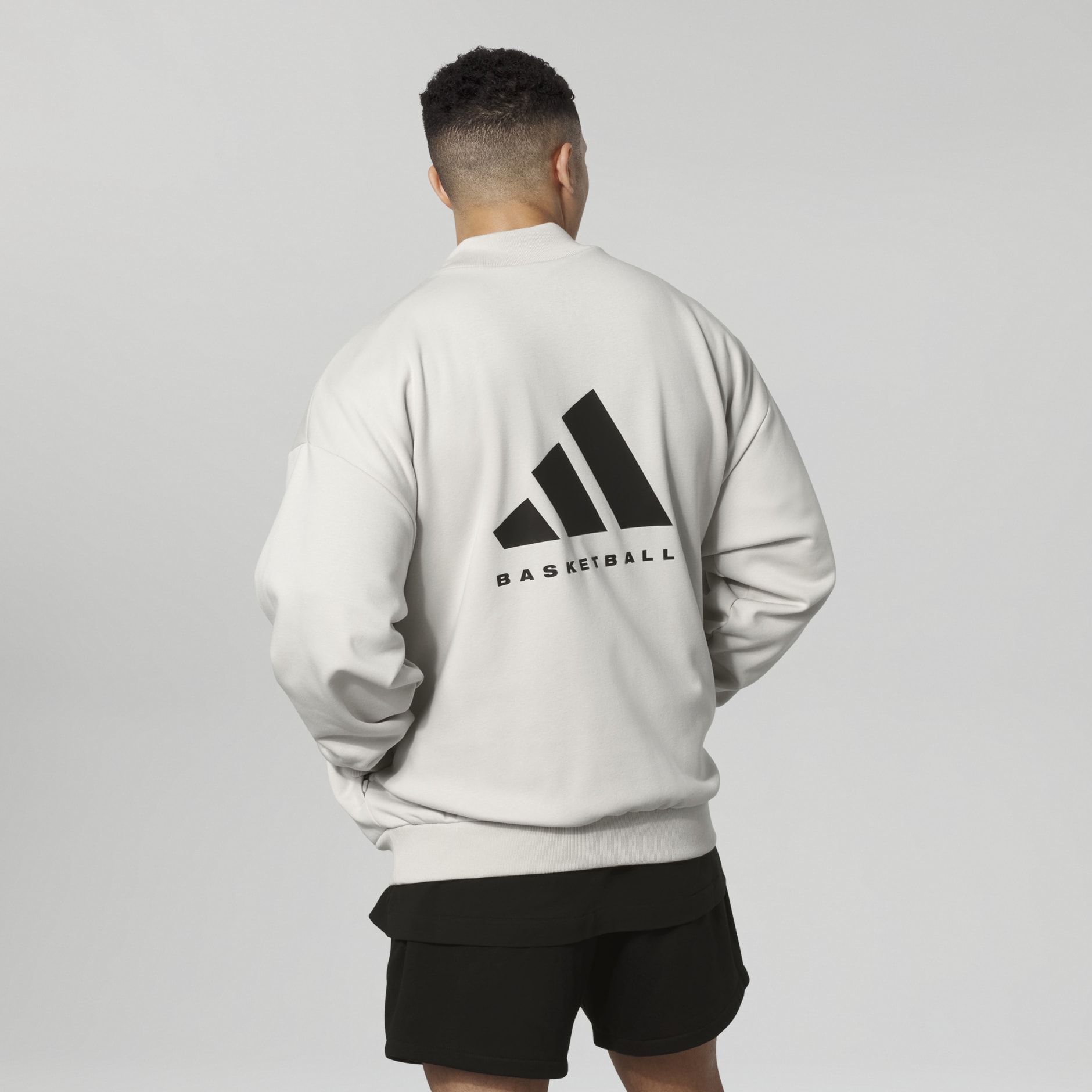 Clothing - adidas Basketball Crew Sweatshirt - Grey | adidas South Africa