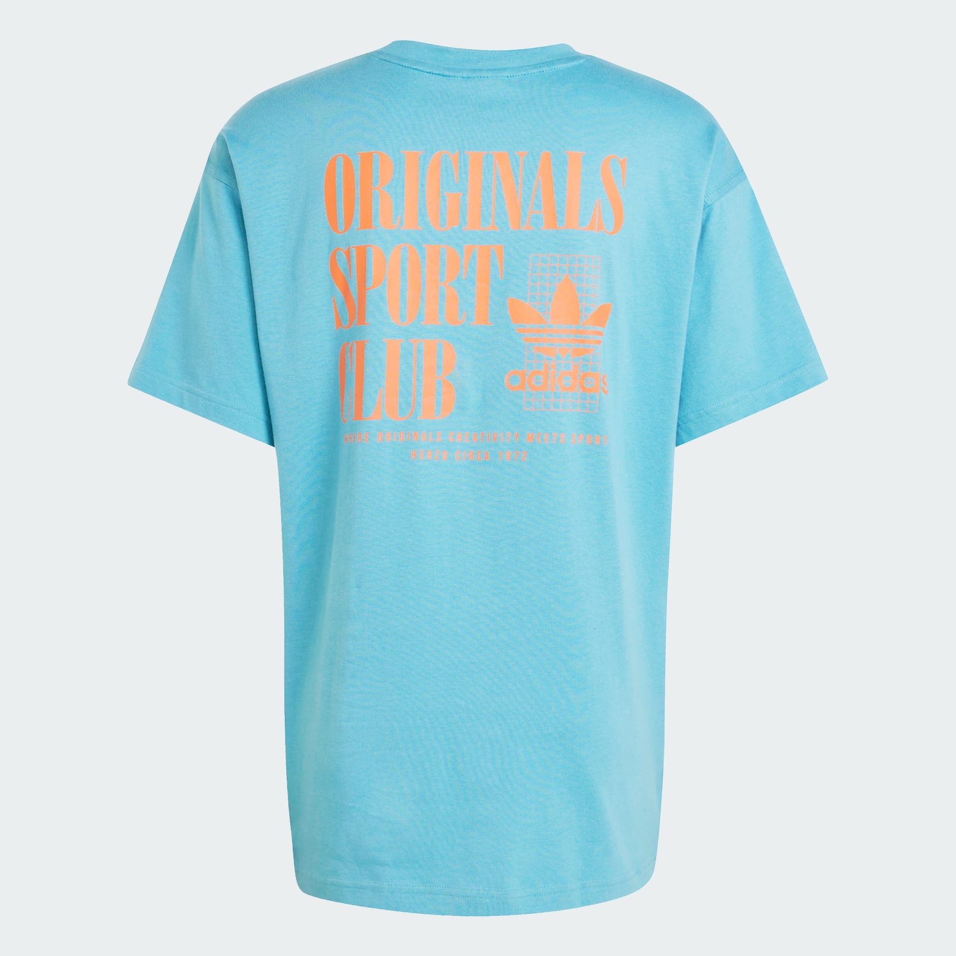 Clothing - Sport Club GFX Oversized Tee - Blue | adidas Bahrain