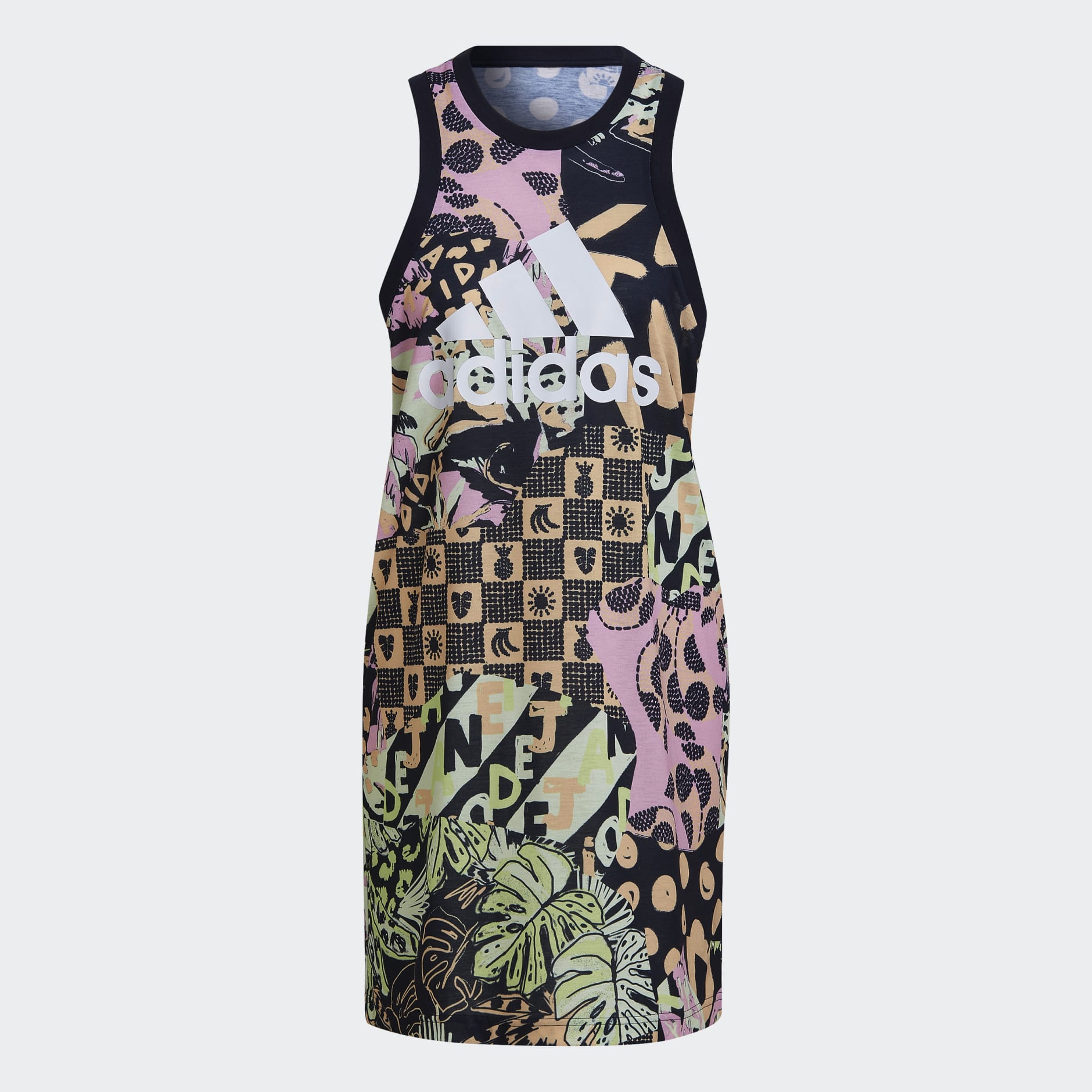 FARM Print Cotton Tank Dress