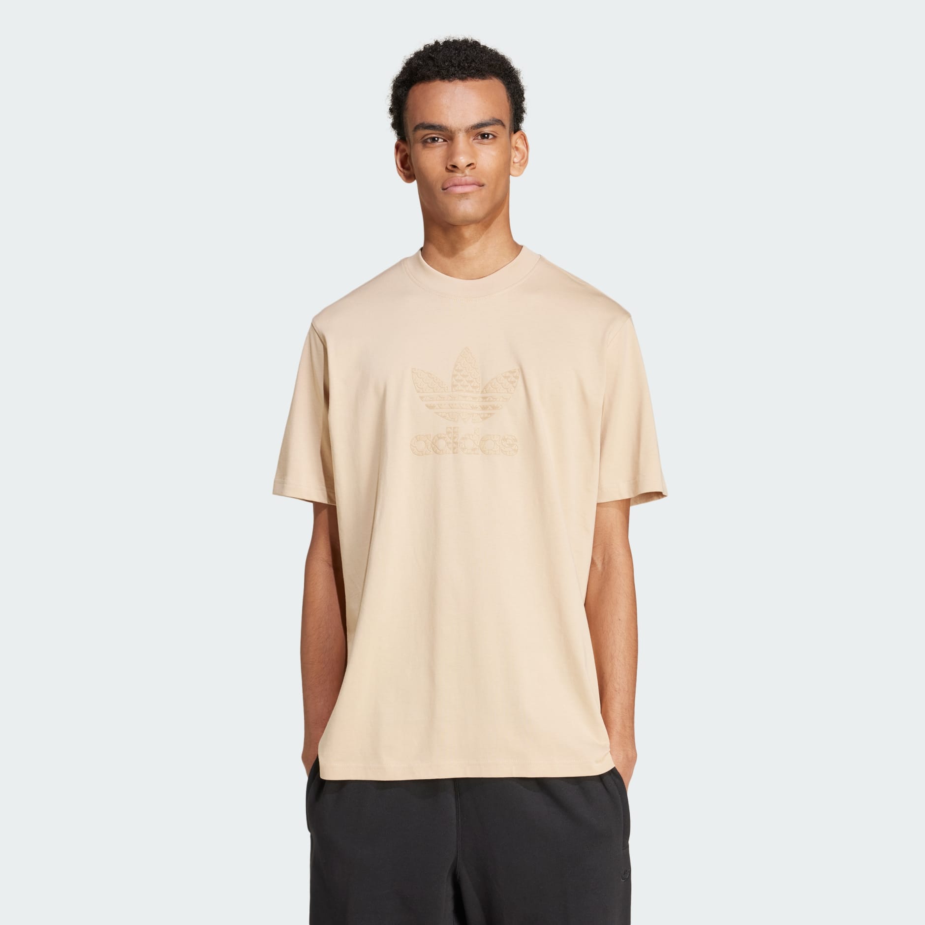 Clothing Monogram Tee Beige adidas Bahrain