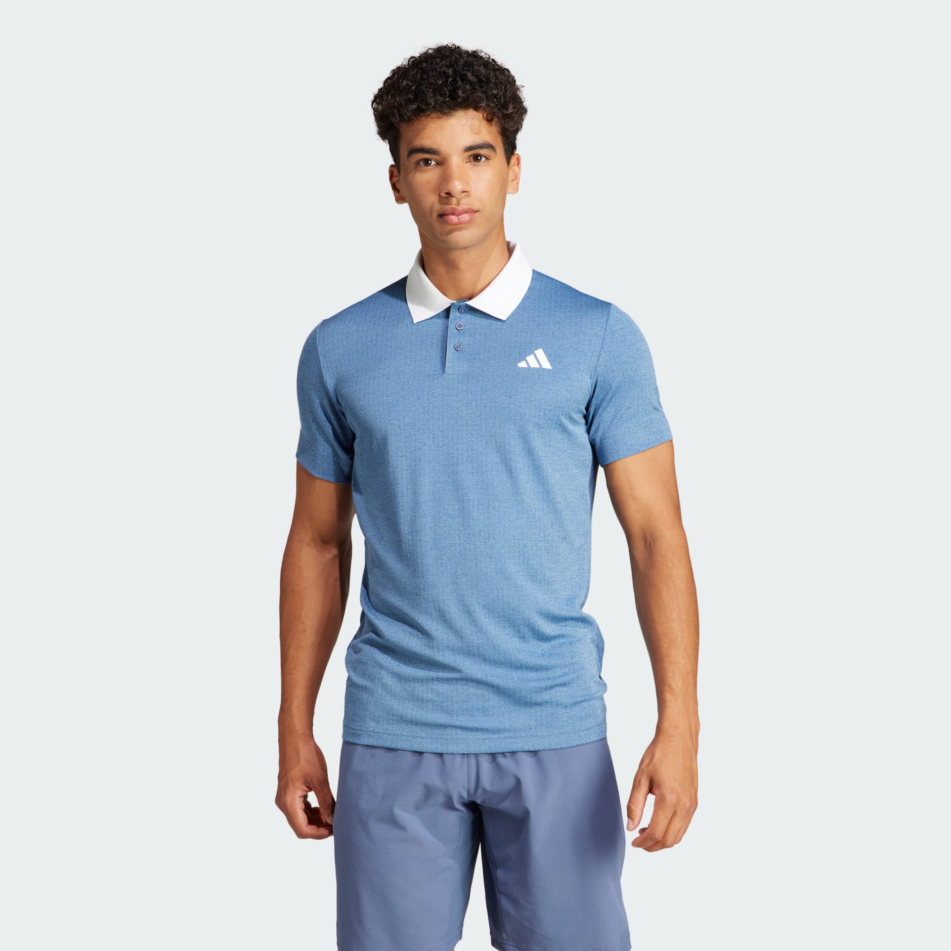 Adidas Tennis Freelift Polo Shirt - Blue 