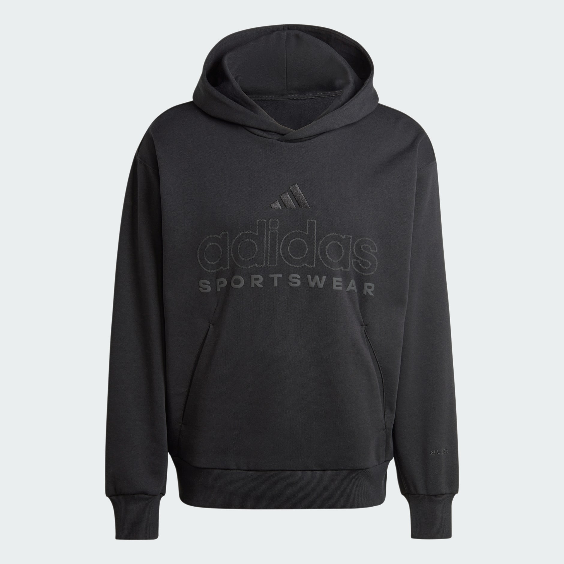 Adidas hoodie all black best sale