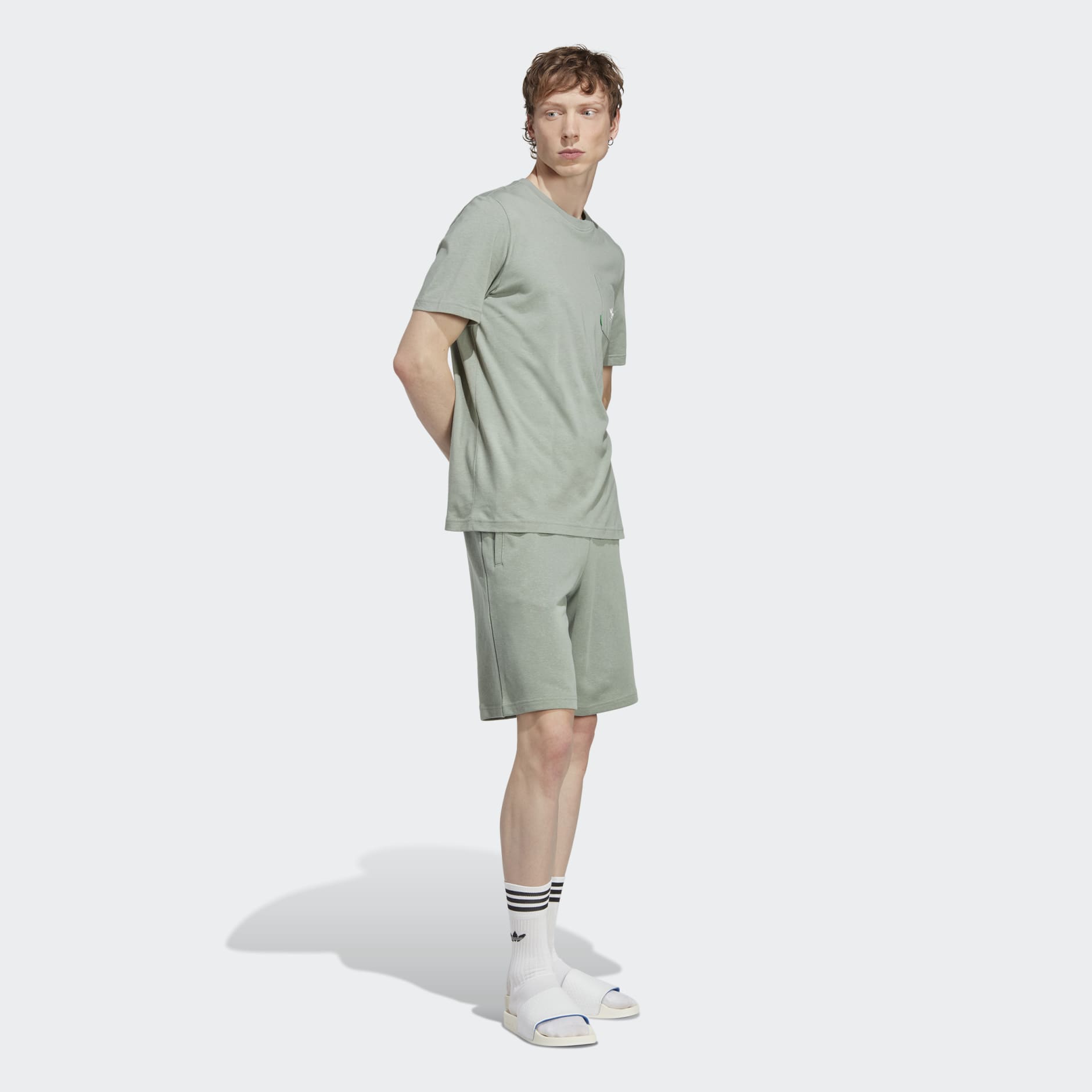 Men\'s Clothing - Essentials+ Made With Hemp Tee - Green | adidas Egypt