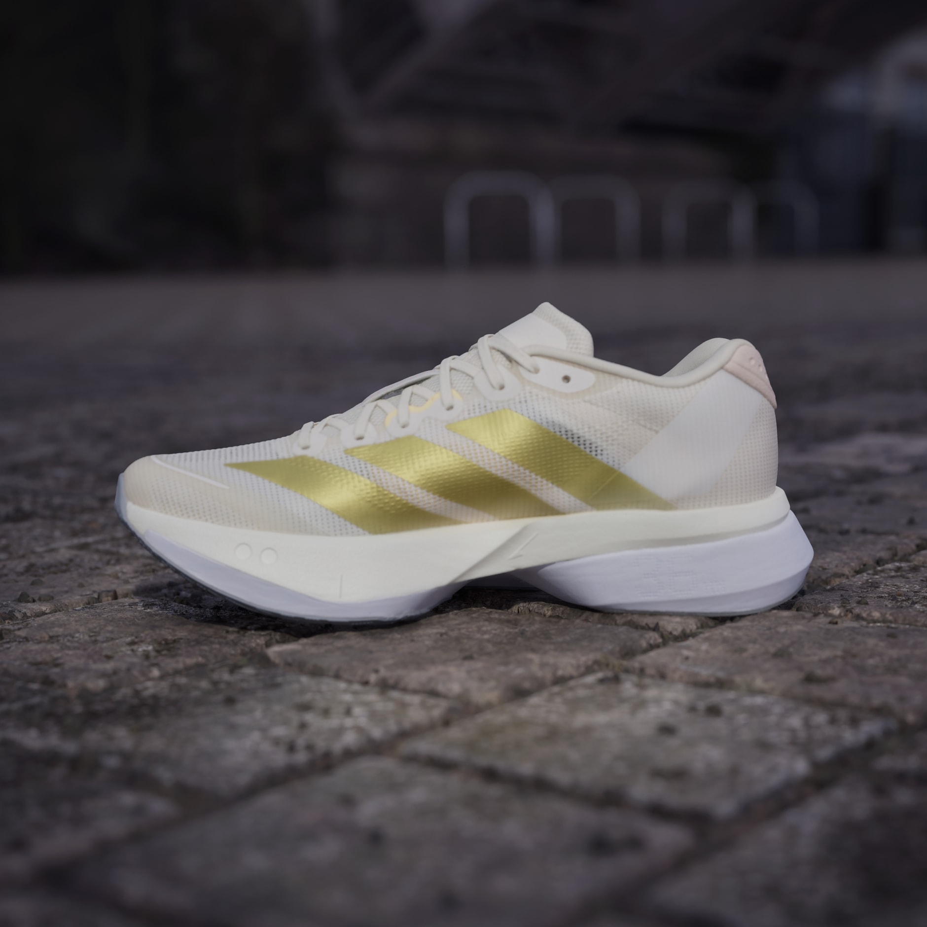 アディダスADIZERO BOSTON 13 ホワイト/ゴールド 22.5㎝ ▷ Adidas adizero boston 13 white/gold por SOLO 160,00 €