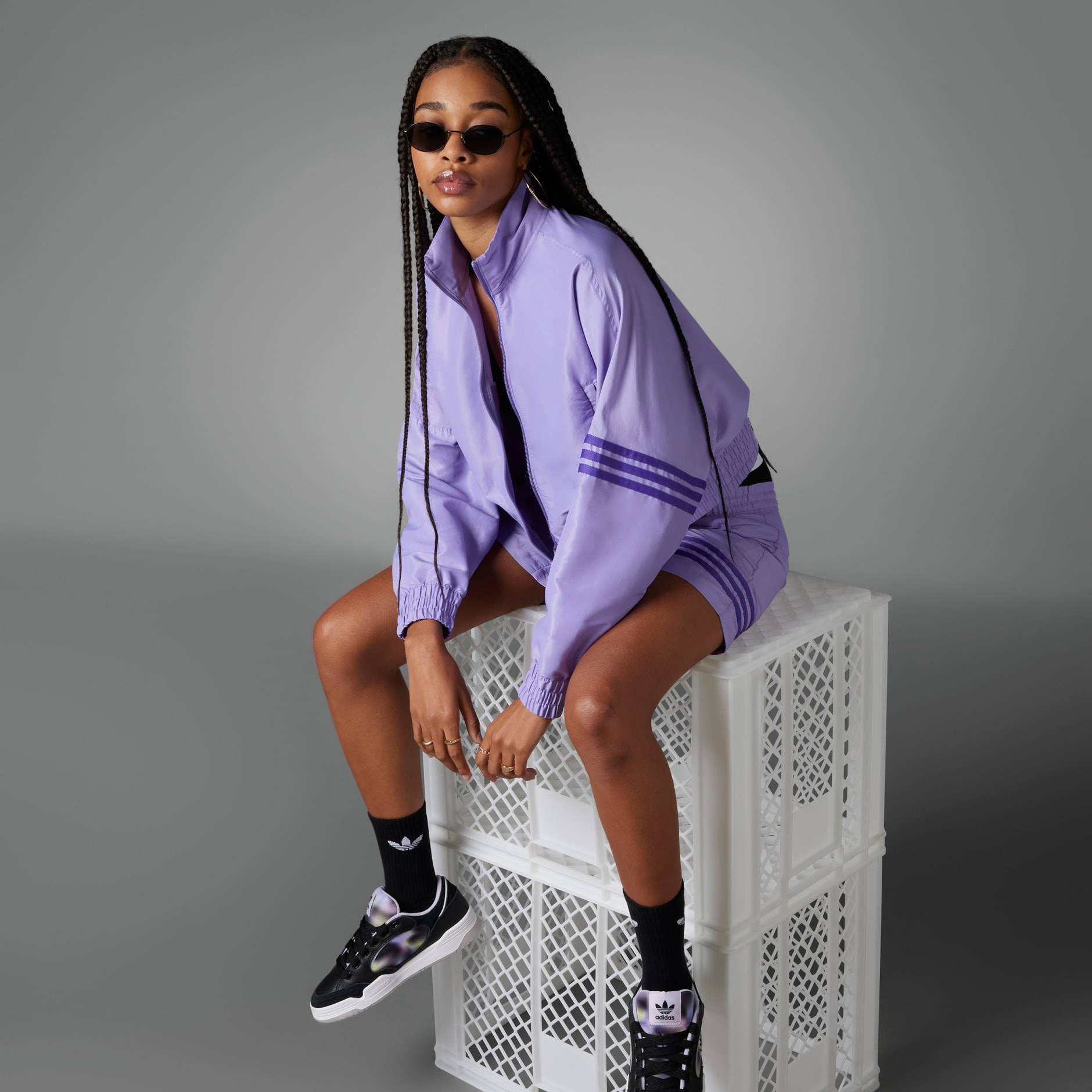 Clothing - Adicolor Neuclassics Track Jacket - Purple | adidas South Africa