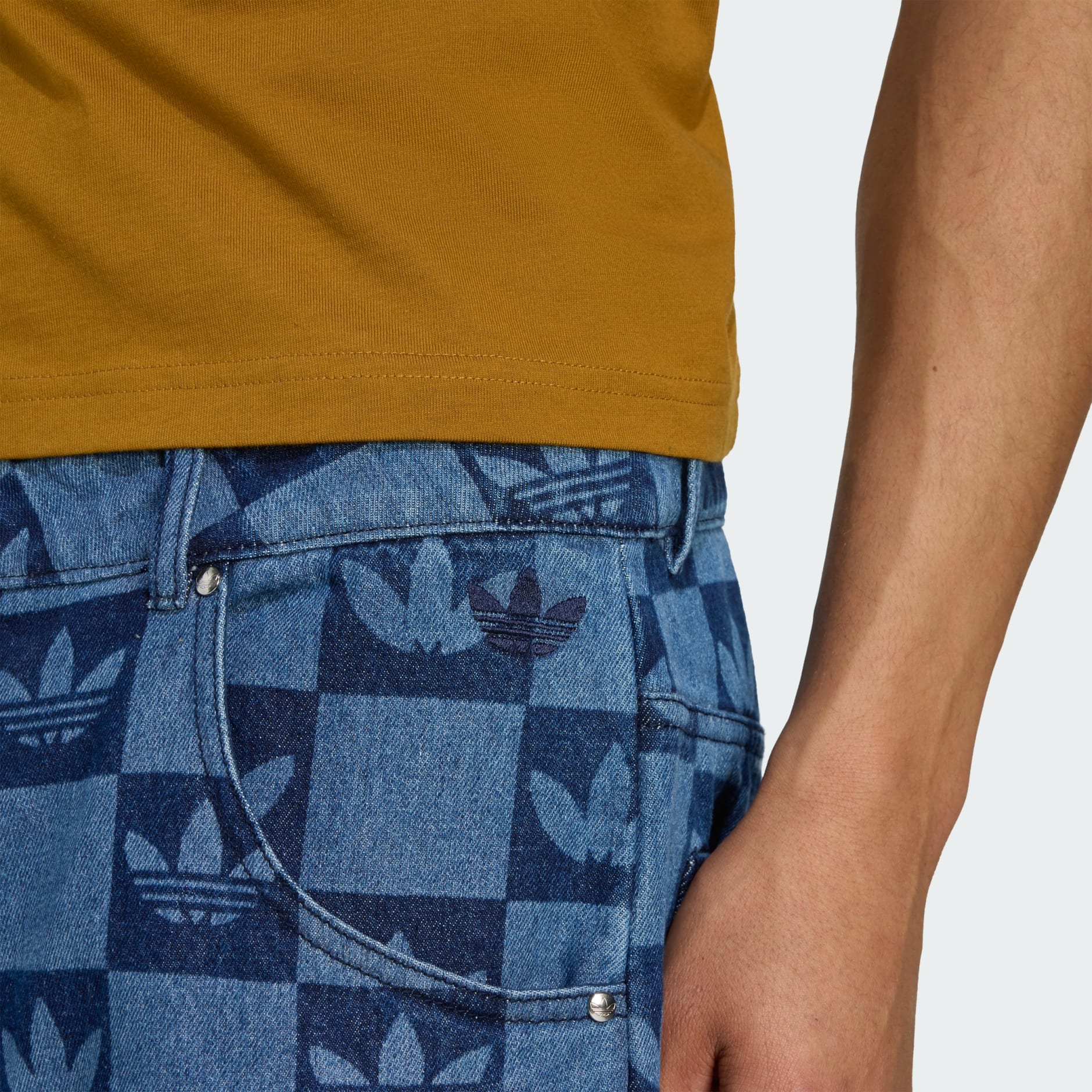 Hlače Monogram All Over Print Regular Denim