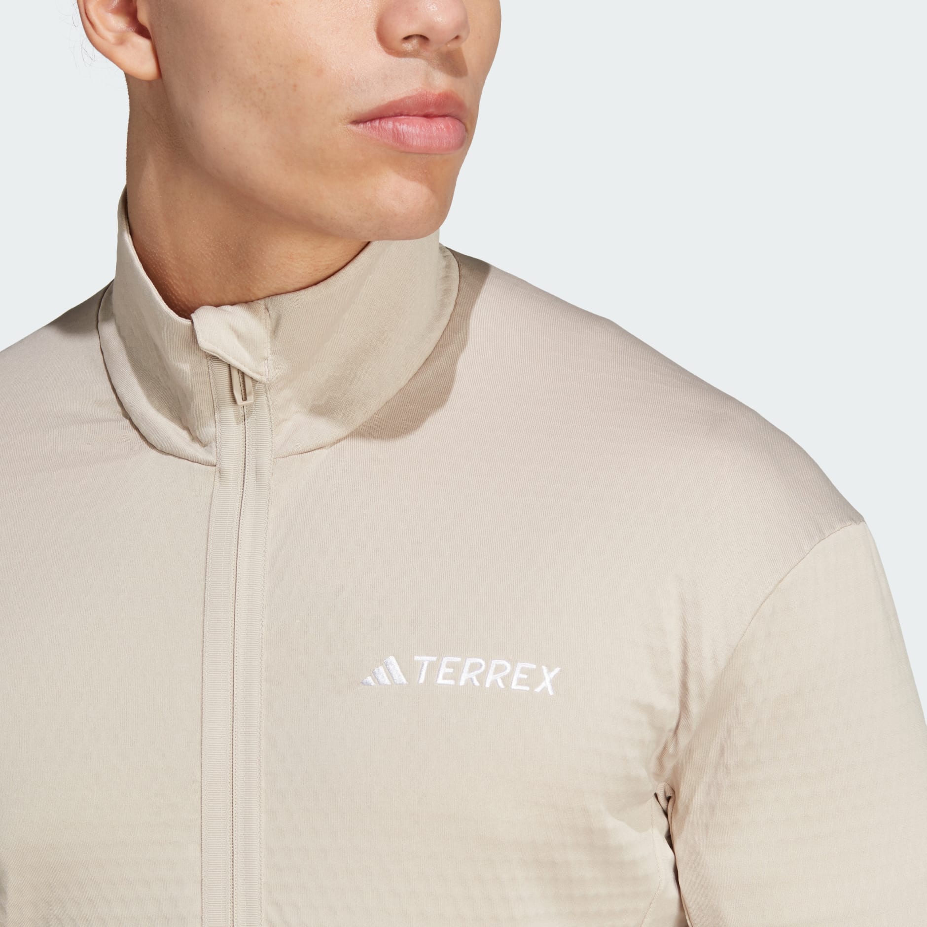 adidas Terrex Multi Light Fleece Full-Zip Jacket - Beige | adidas UAE