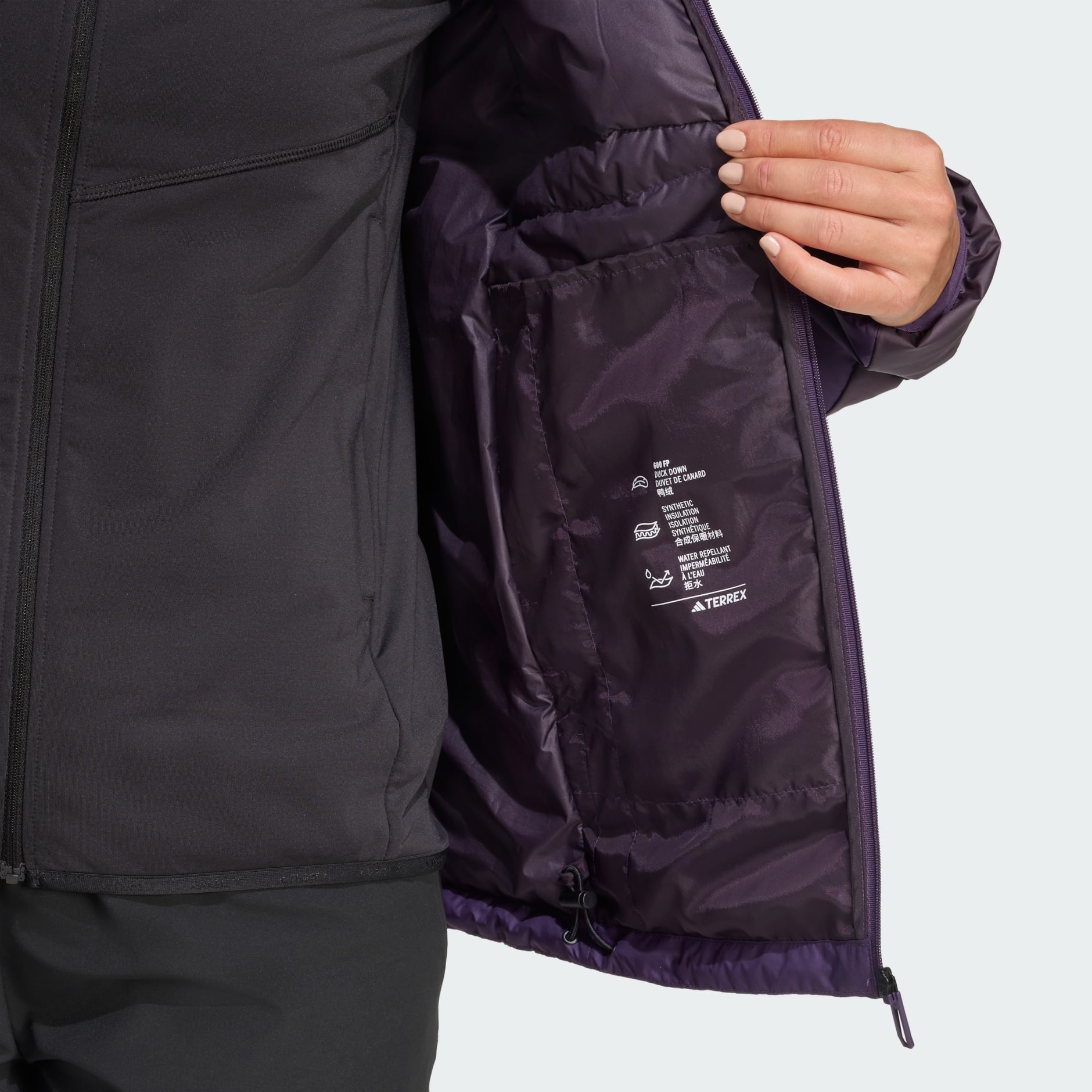 Lagana pernata jakna s kapuljačom Terrex Multi CLIMAWARM