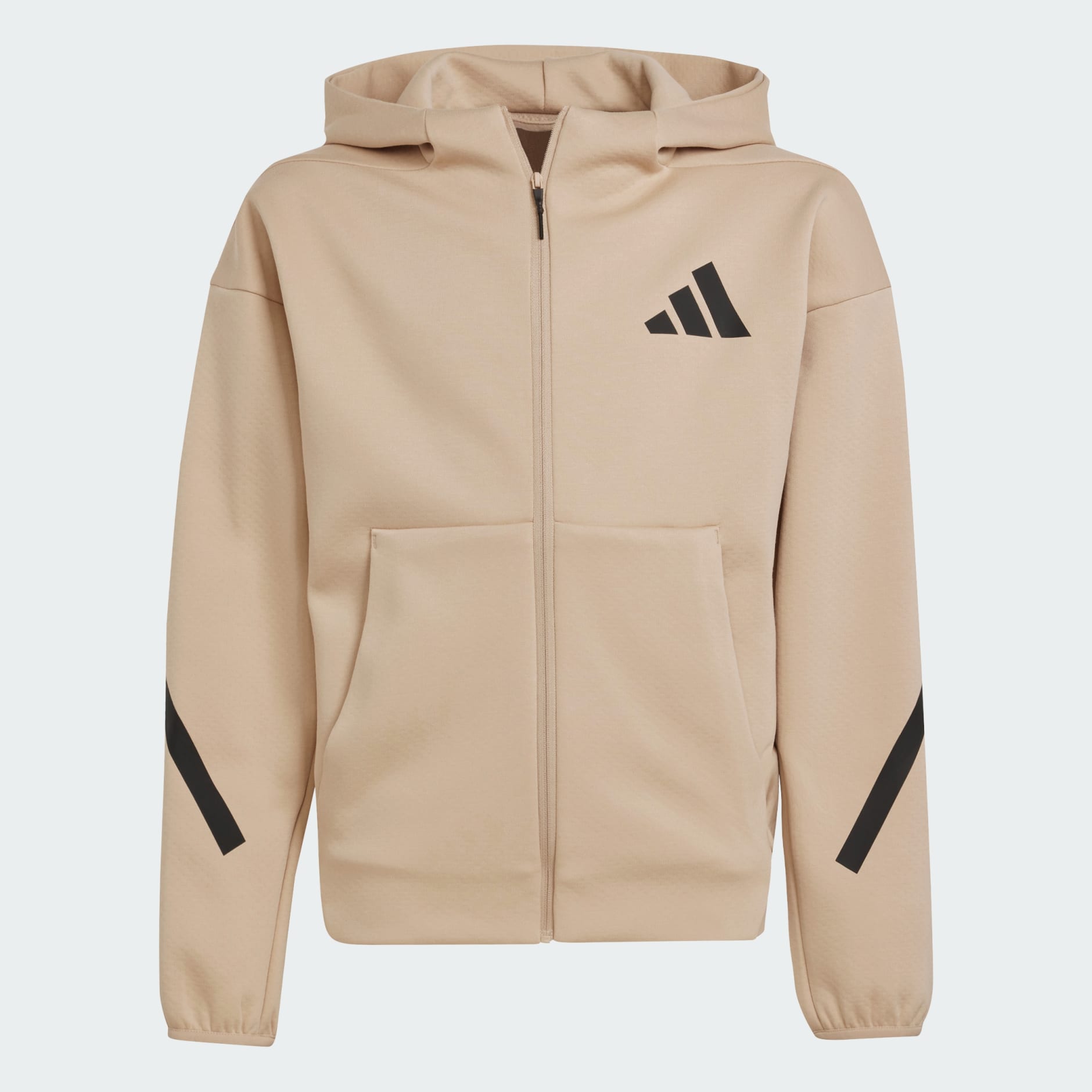 Kids Clothing adidas Z.N.E. Full Zip Hooded Track Jacket Kids Beige adidas Kuwait