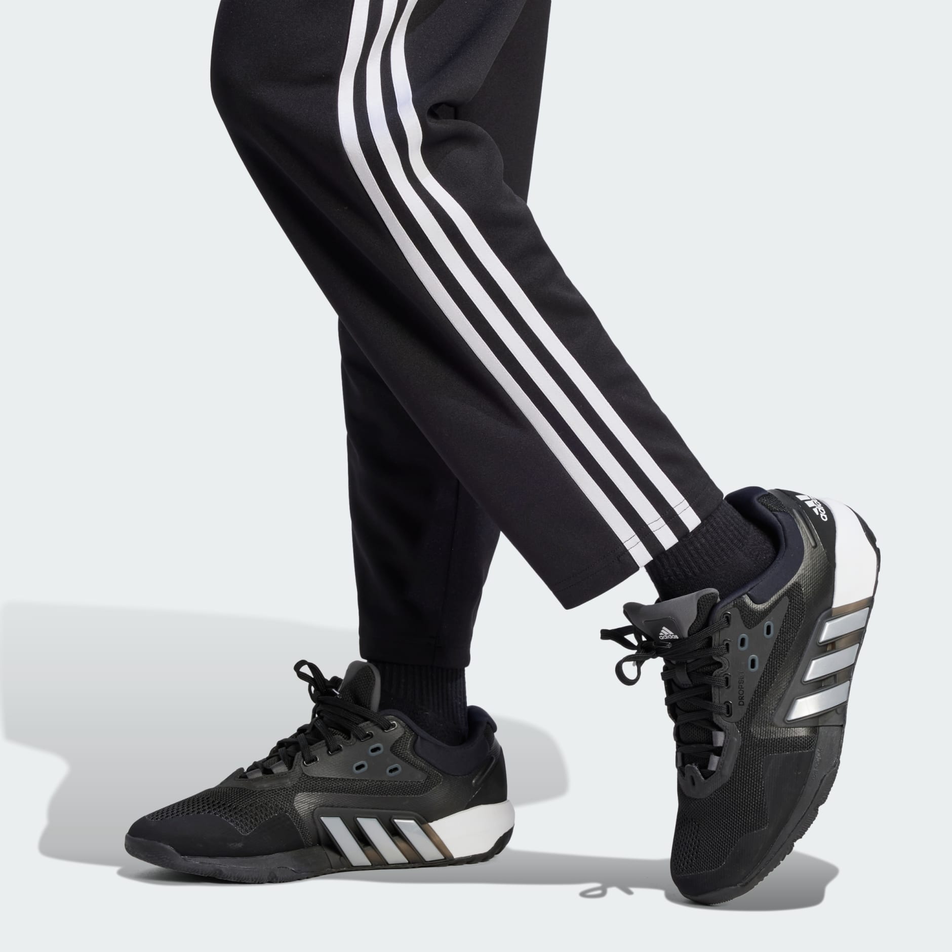 Buy Adidas Training Essentials Aeroready 3 Stripes Leggings In Black