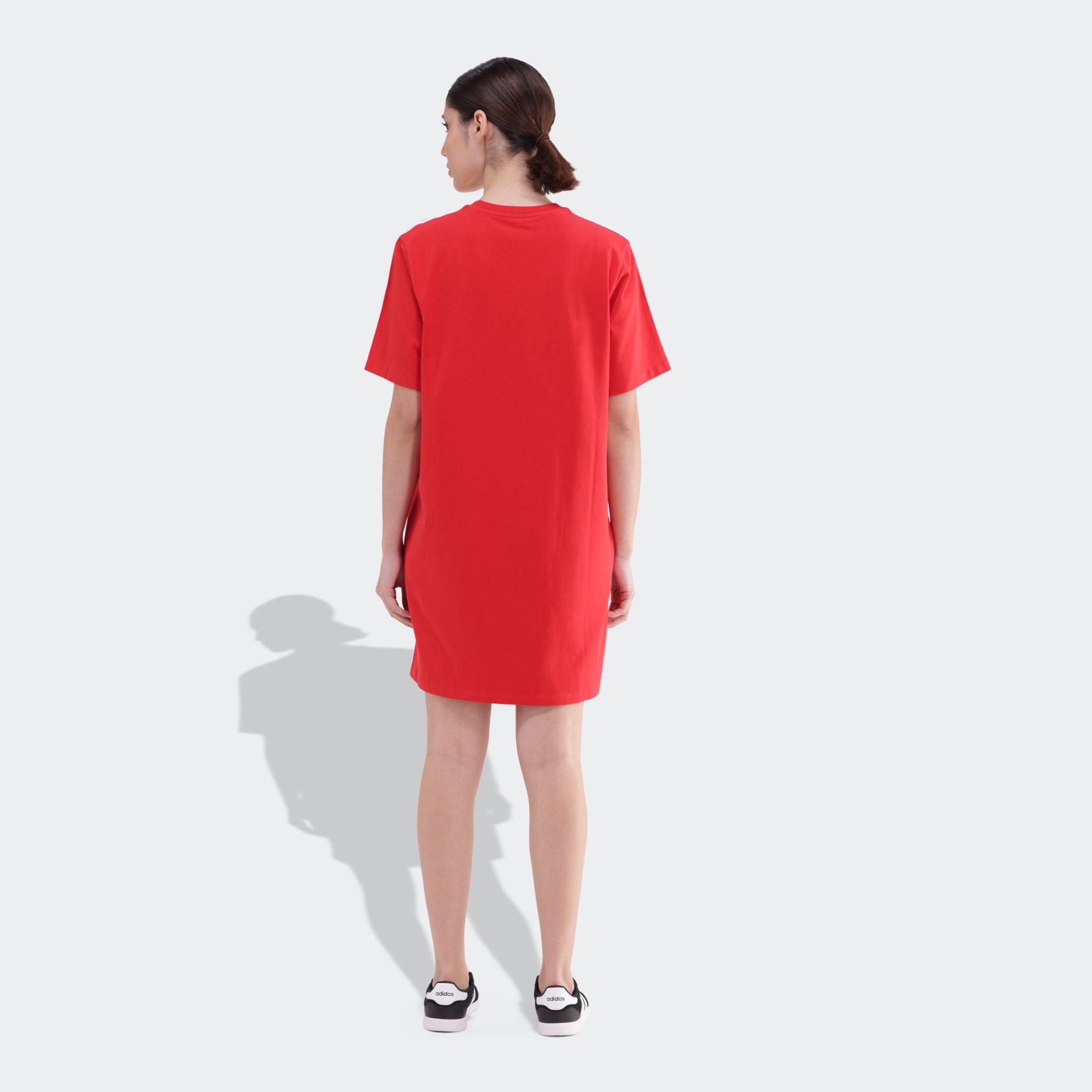 Adidas Essentials 3 Stripes Single Jersey Boyfriend Tee Dress