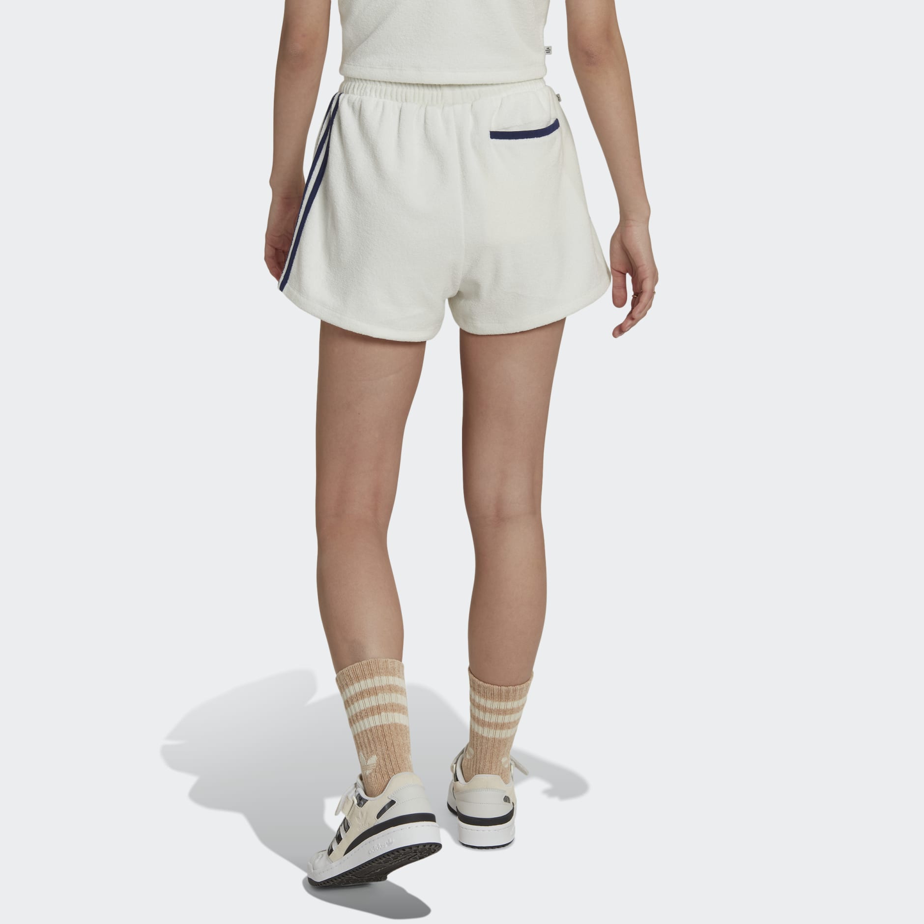 High-Waist Towel Terry Shorts
