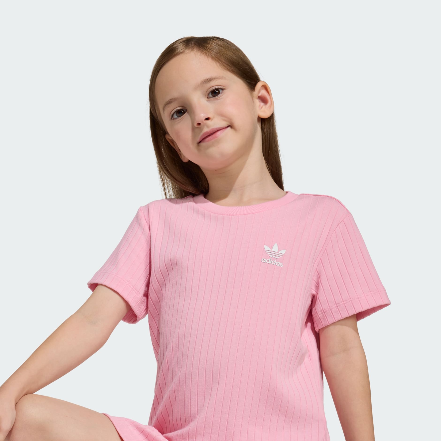 REGULAR RIB SKORT T-SHIRT SET