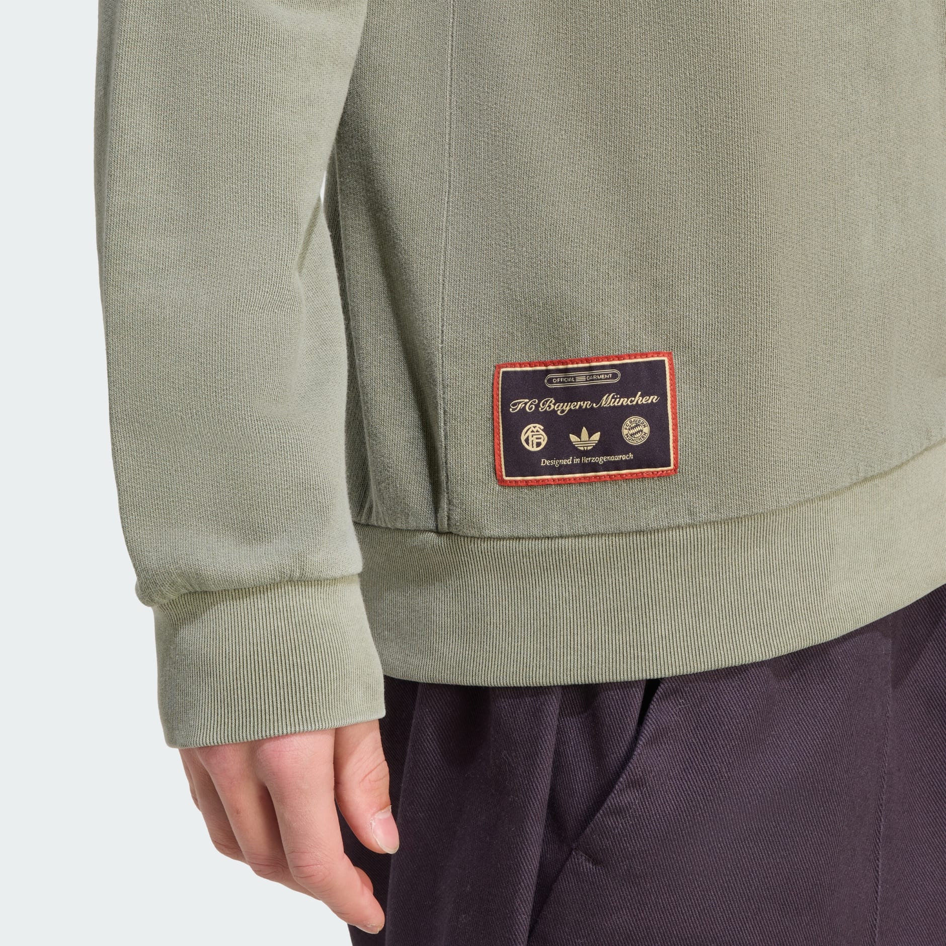 Bluză cu fermoar 1/2 FC Bayern Terrace Icons