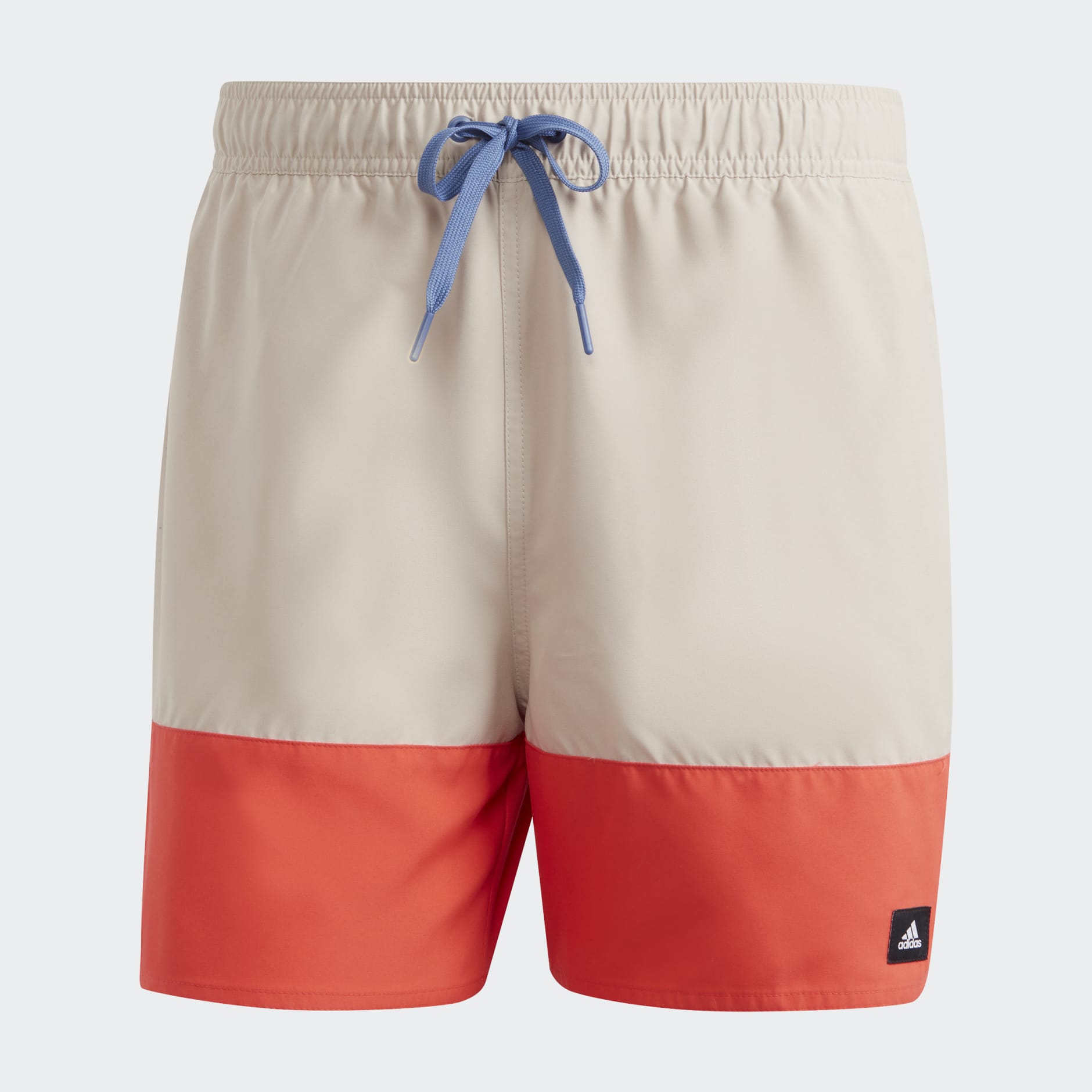 | - adidas Short Swim LK Colorblock adidas Beige Length Shorts