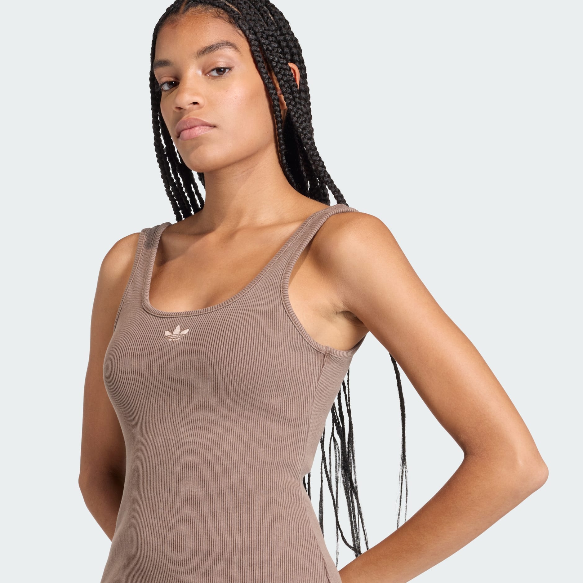 ESSENTIALS RIB TANK MAXI DRESS WASHED