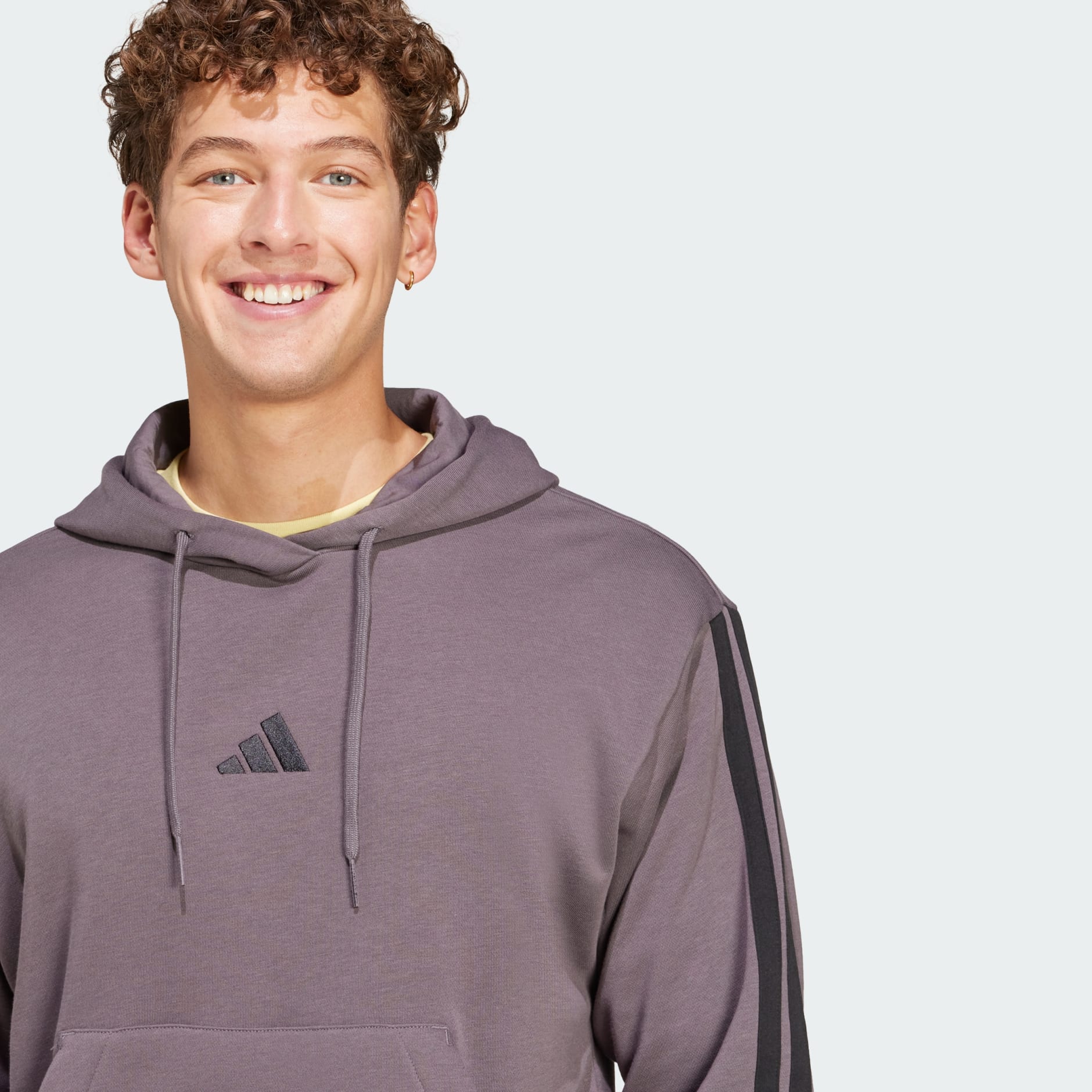 Essentials 3-Stripes French Terry Hoodie