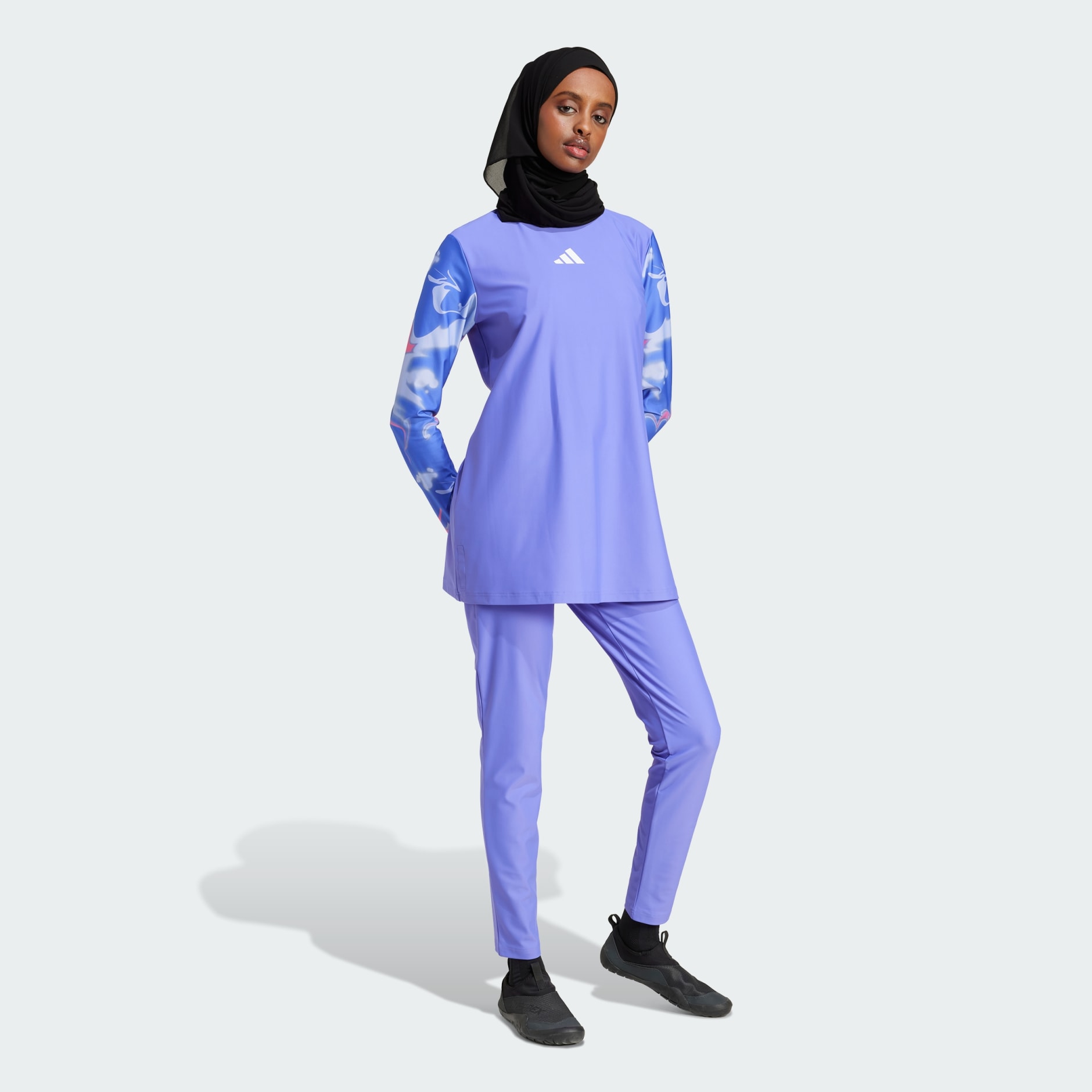 طقم سباحة مبطن بتغطية كاملة