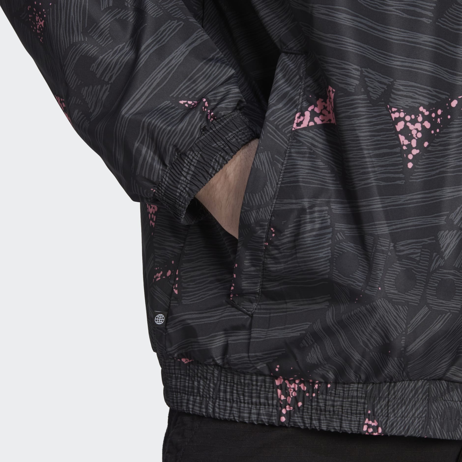 adidas Rekive Trefoil Allover Print Track Top