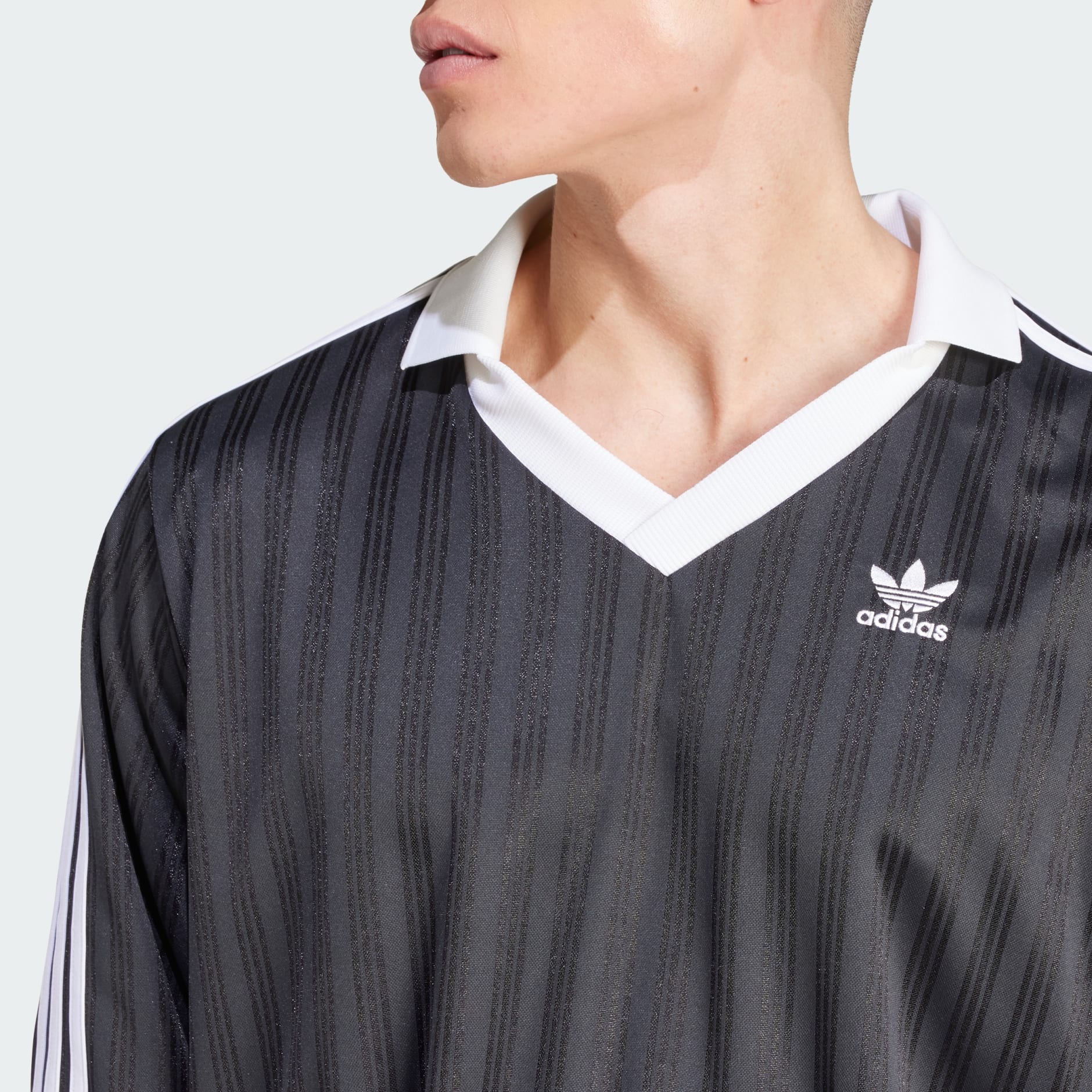 Adidas striped long sleeve online