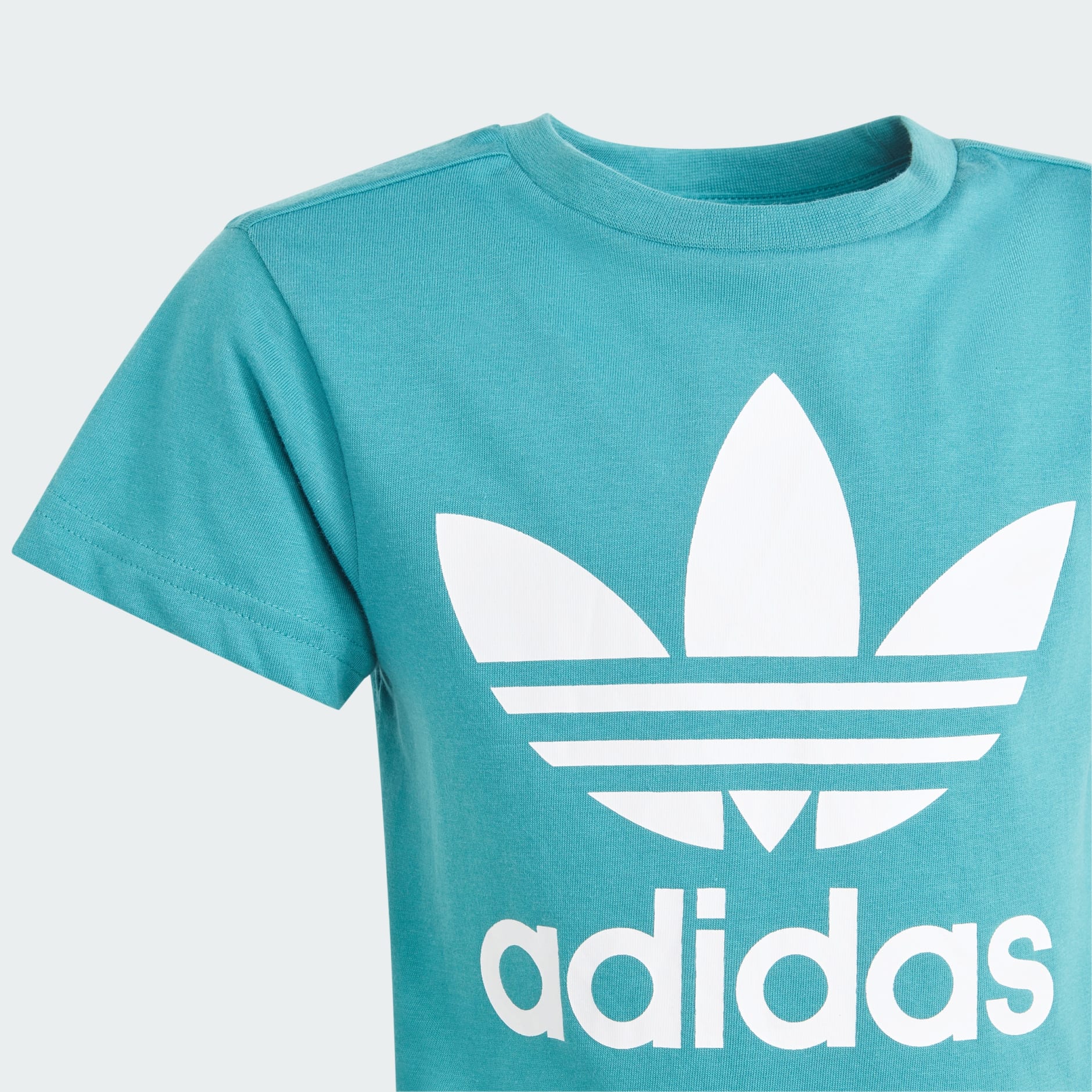 Adidas Adicolor Trefoil Tee Turquoise Adidas Lk