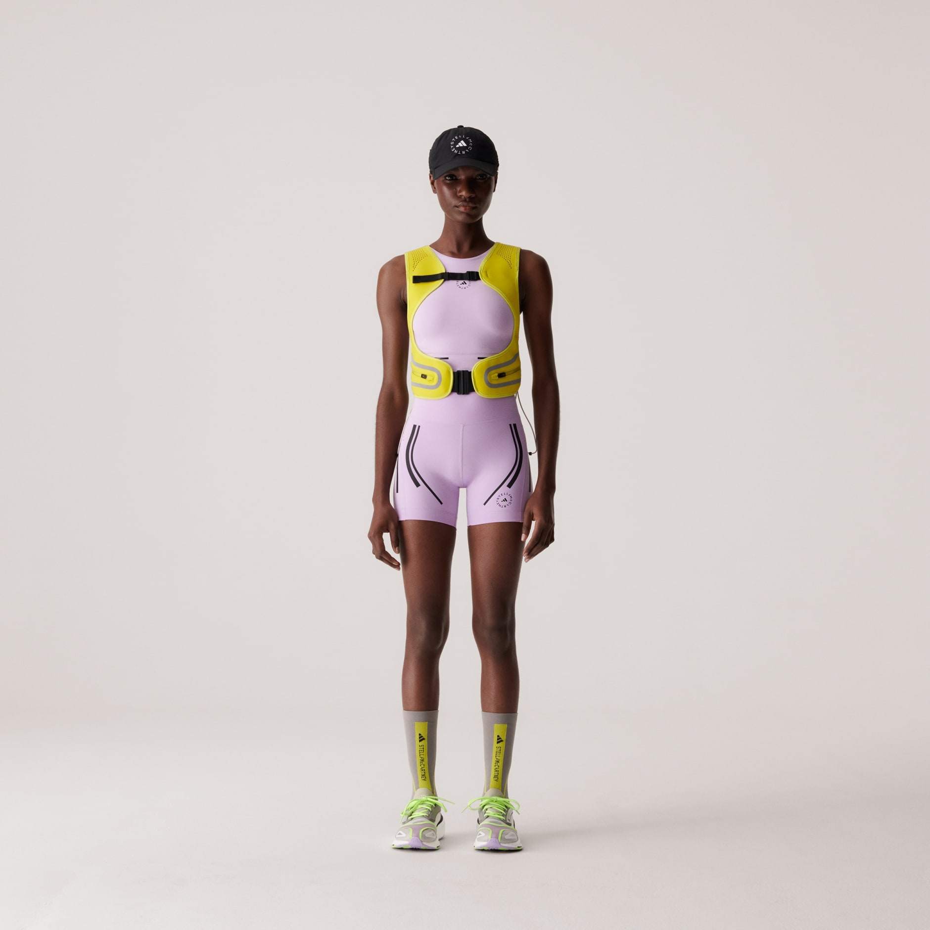 adidas by Stella McCartney purple TruePace cycling shorts